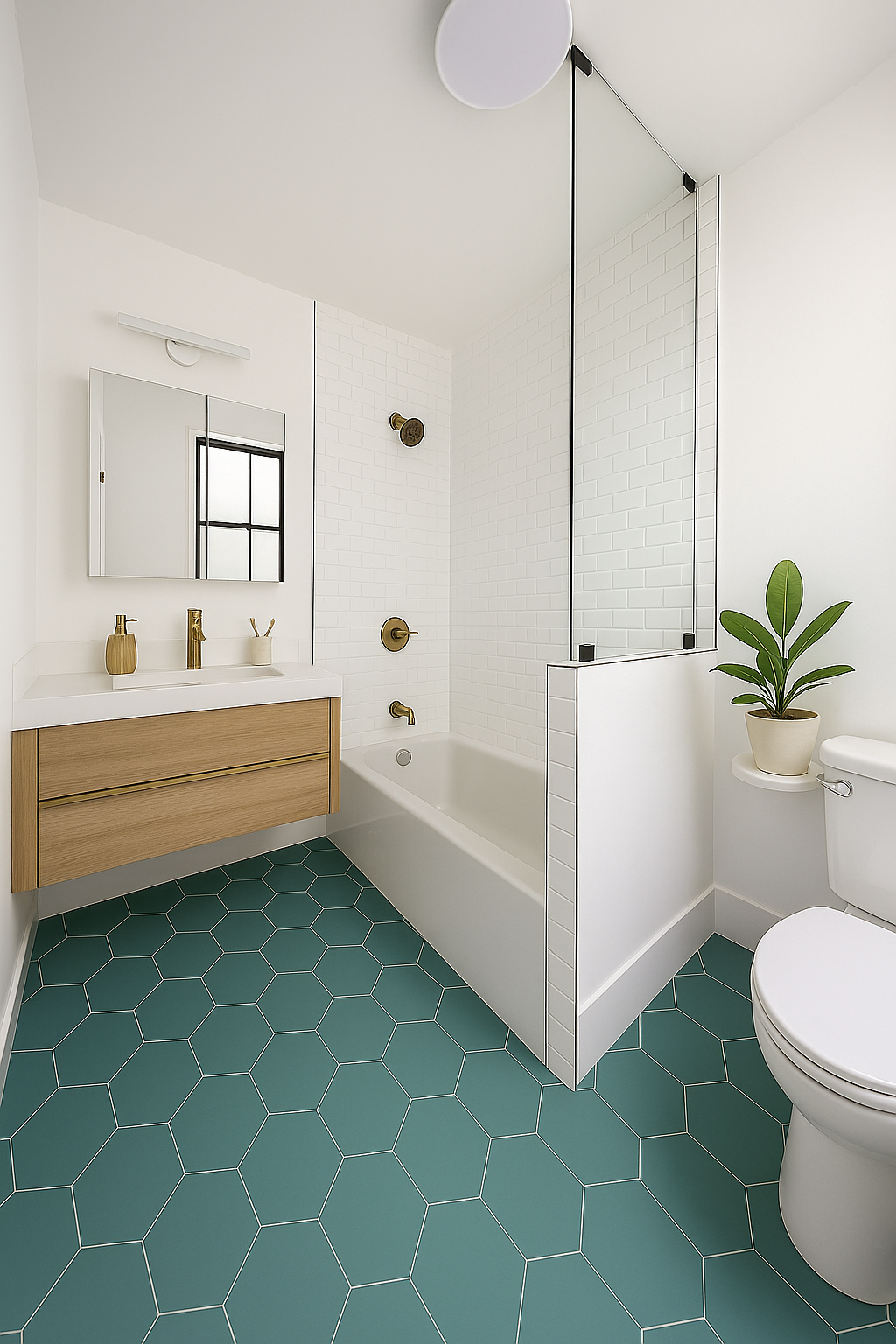 324 Clermont Avenue, Unit 4 Brooklyn, NY 11205 - Photo 5 of 9 a bathroom with a bathtub a toilet and a shower