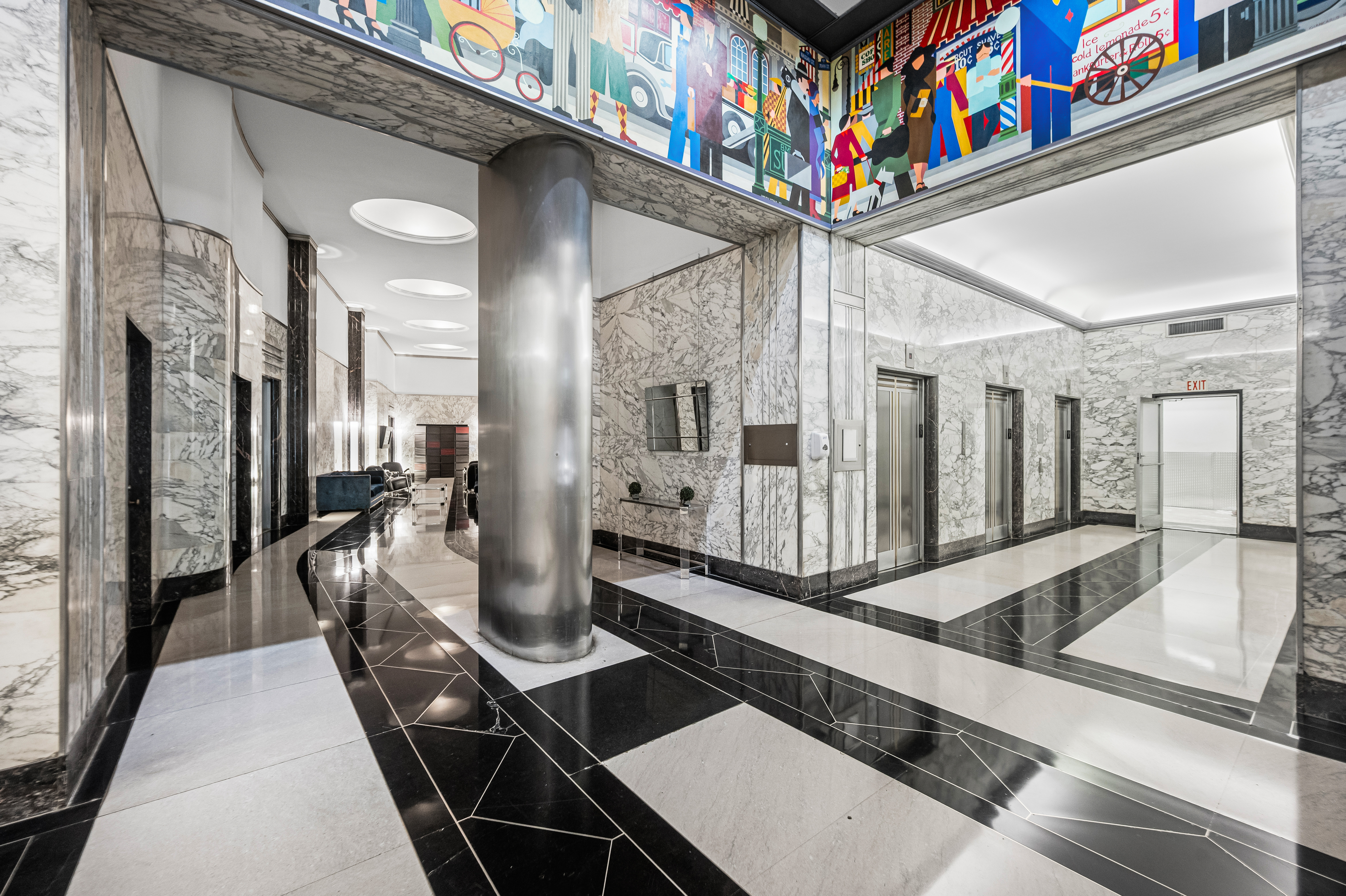 99 John Street, Unit 920 Manhattan, NY 10038 - Photo 9 of 18 a very nice looking room with a large window and potted plants