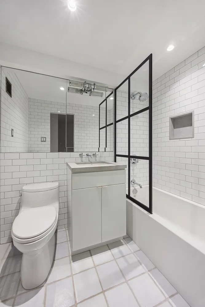 front view of a building with a street