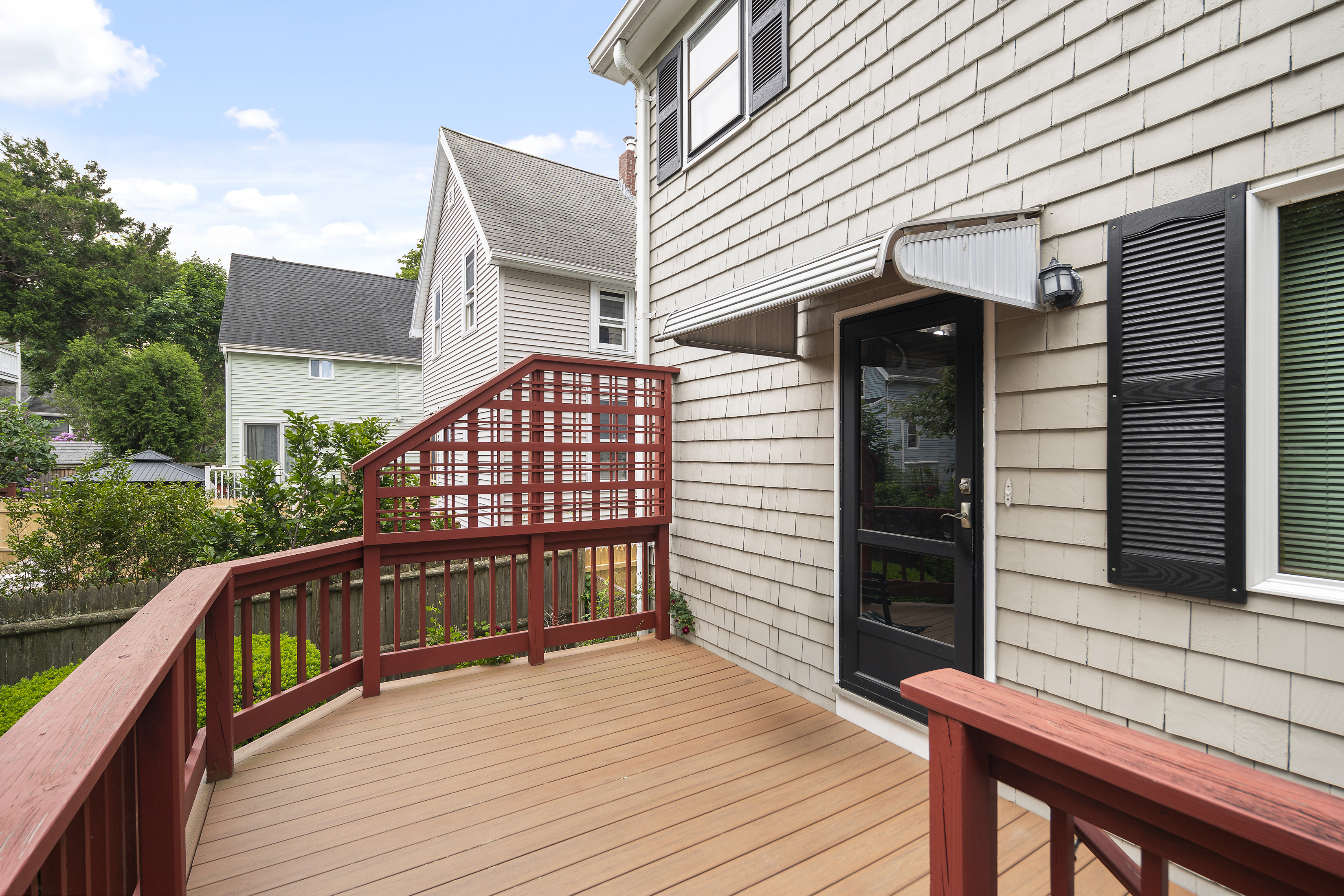 15 Harrington Road Cambridge, MA 02140 - Photo 12 of 17 a balcony view with a seating space