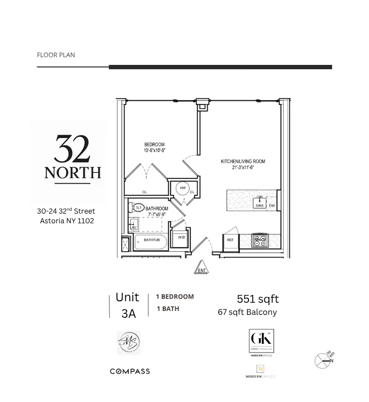 $705,000 | 30-24 32nd Street, Unit 3A | Astoria