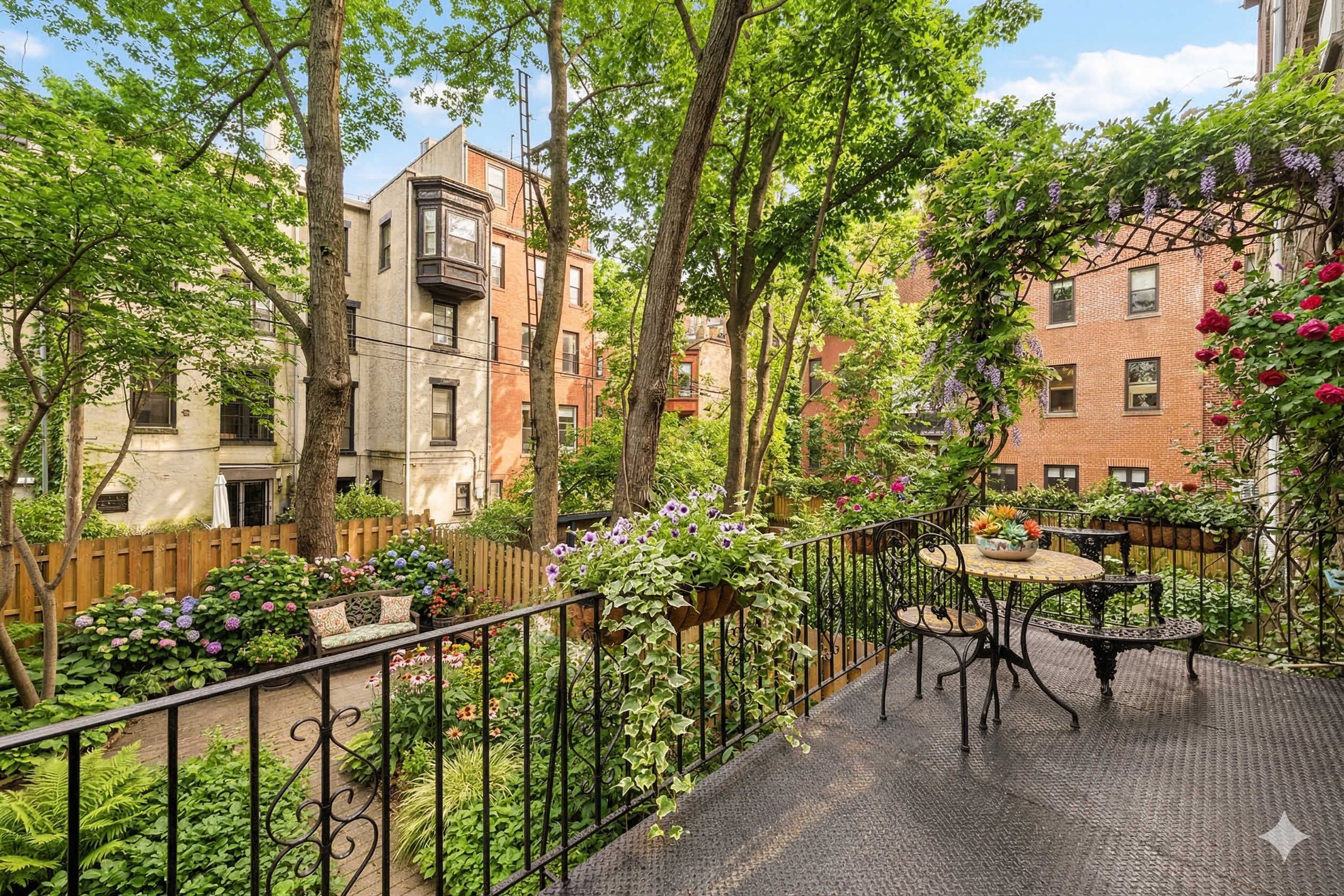 906 President Street, Unit 1 Brooklyn, NY 11215 - Photo 15 of 18 a view of a house with backyard and sitting area