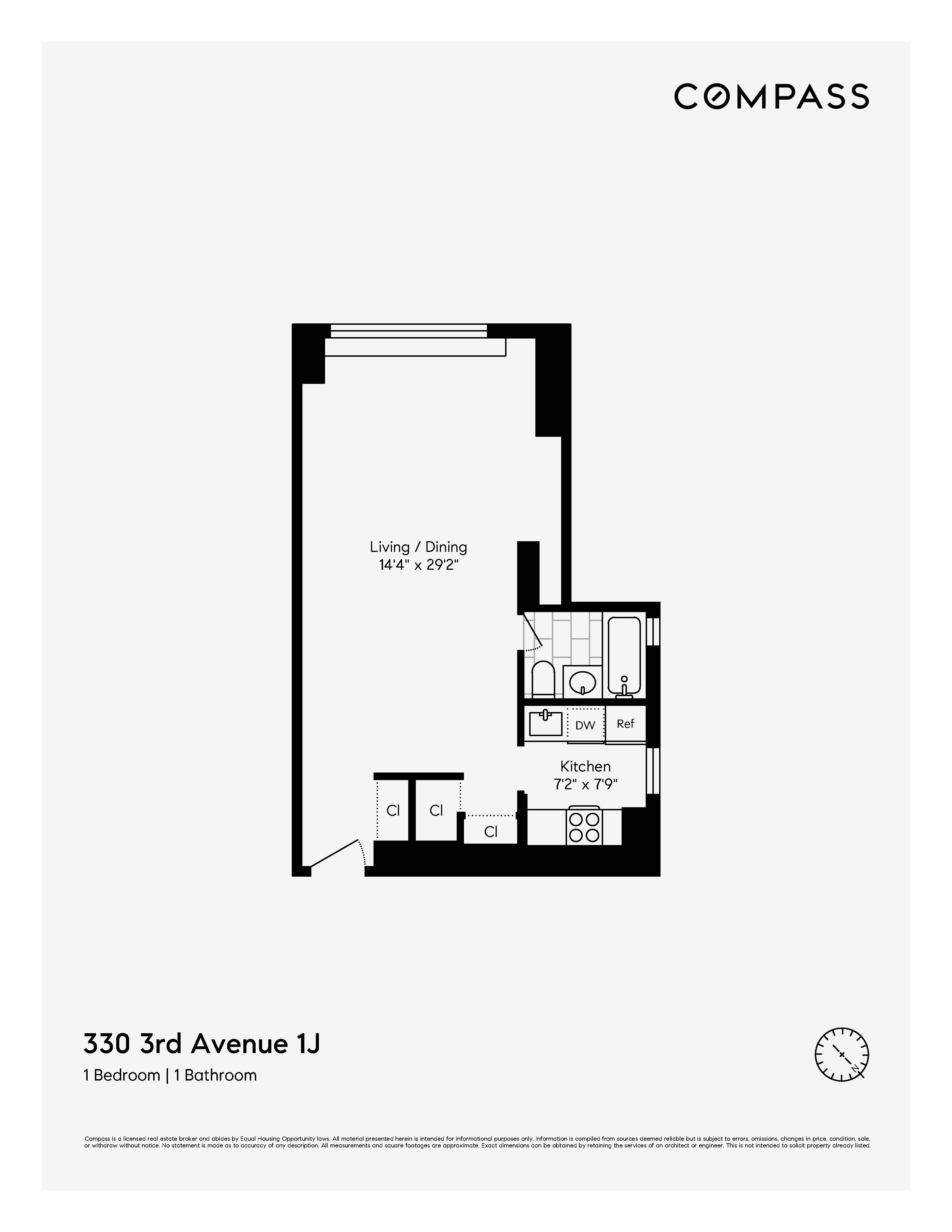 330 3rd Avenue, Unit 1J Manhattan, NY 10010 - Photo 9 of 9 a picture of a bench in front of a window