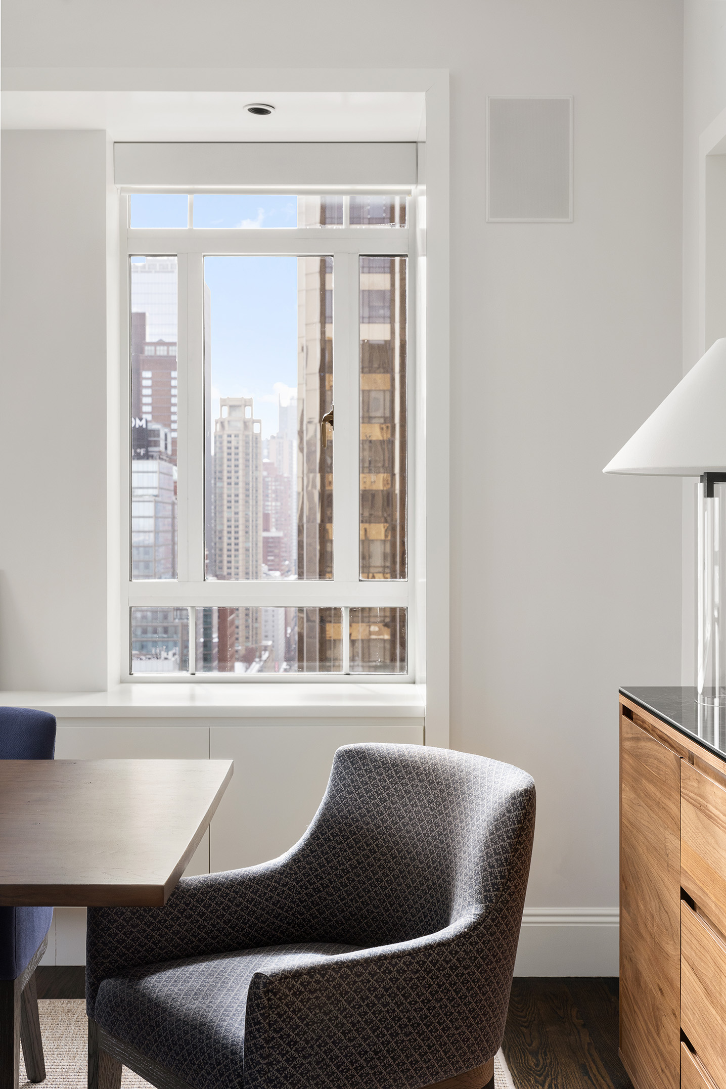 25 Central Park West, Unit 27J Manhattan, NY 10023 - Photo 6 of 13 a living room with furniture and a window