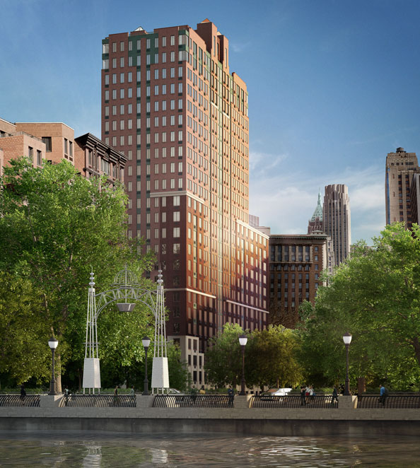 225 Rector Place, Unit 2D Manhattan, NY 10280 - Photo 16 of 17 a front view of a building