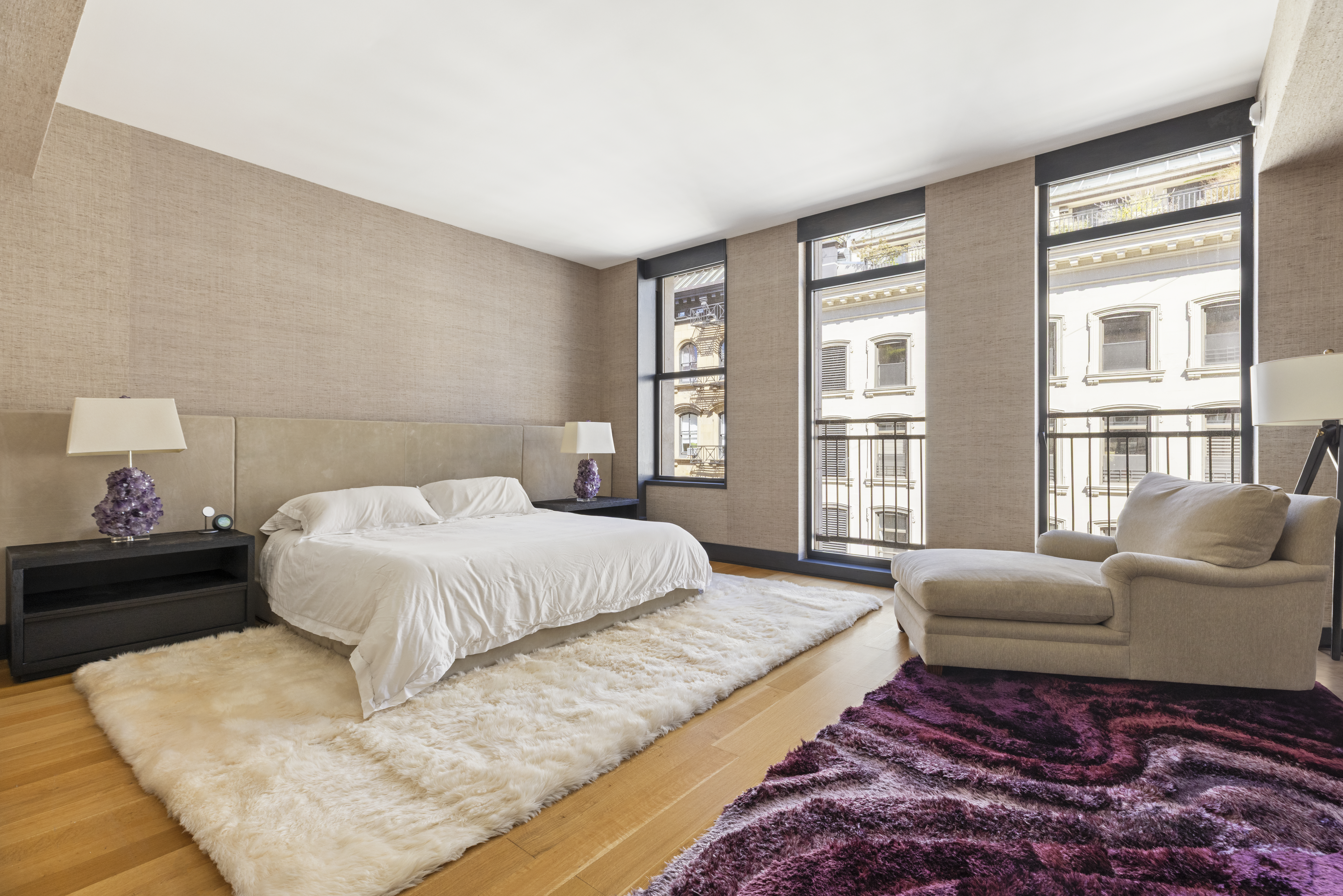 71 Reade Street, Unit 5A Manhattan, NY 10007 - Photo 10 of 27 a spacious bedroom with a bed window and couch