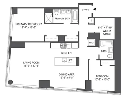 $2,350,000 | 2 Northside Piers, Unit 8A | Williamsburg