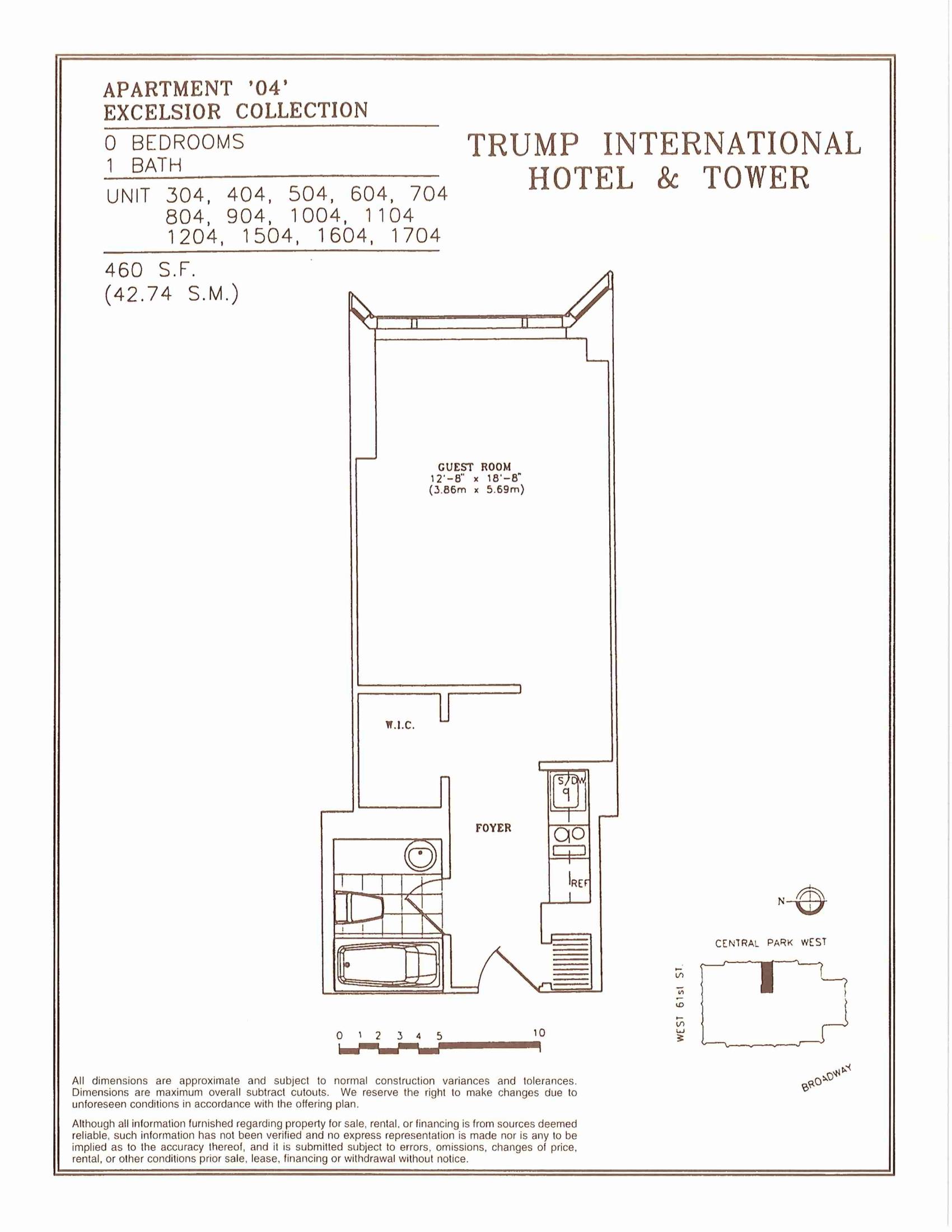 1 Central Park West, Unit 704 Manhattan, NY 10023 - Photo 10 of 10