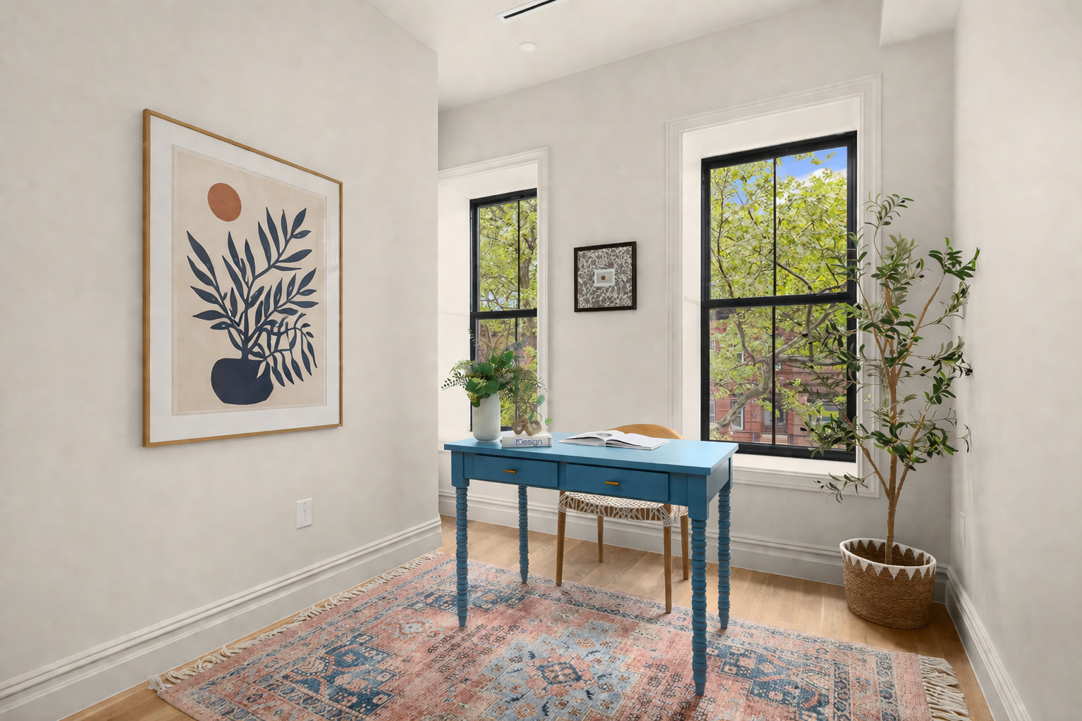559 MacDonough Street Brooklyn, NY 11233 - Photo 14 of 17 a view of a workspace with furniture and a window