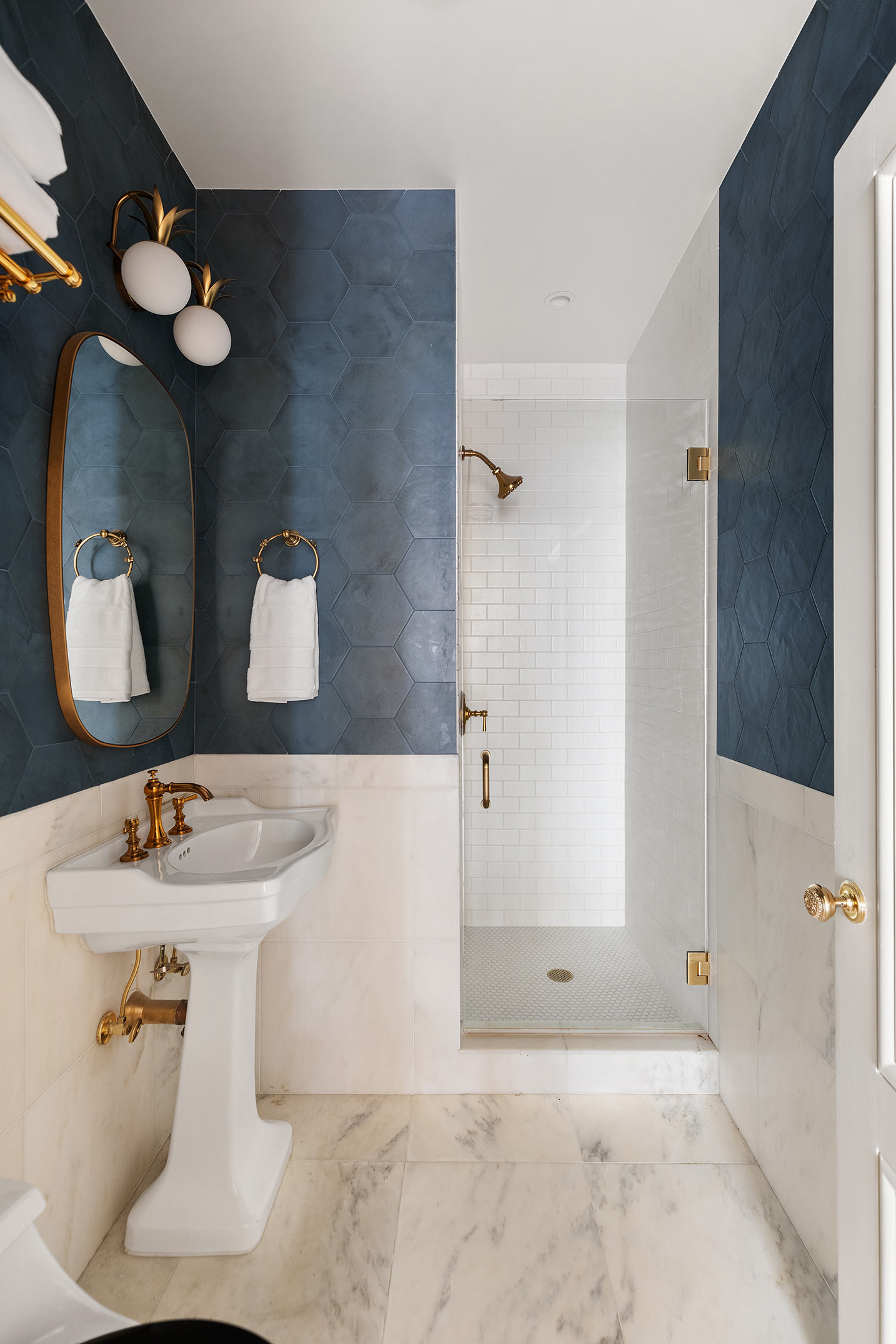 2109 Broadway, Unit 4126 Manhattan, NY 10023 - Photo 9 of 18 a bathroom with a sink mirror and vanity