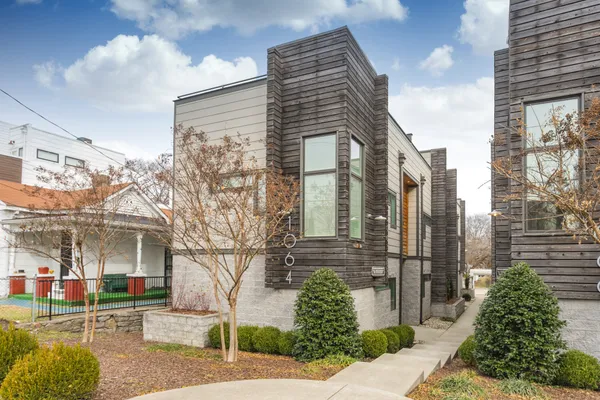 a front view of a building