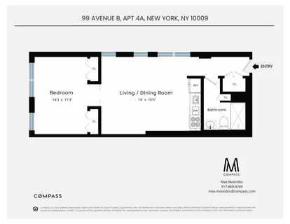 $699,000 | 99 Avenue B, Unit 4A | East Village