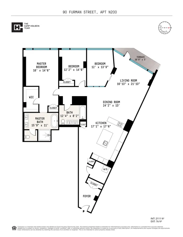 $16,000 | 90 Furman Street, Unit N200 | Brooklyn Heights