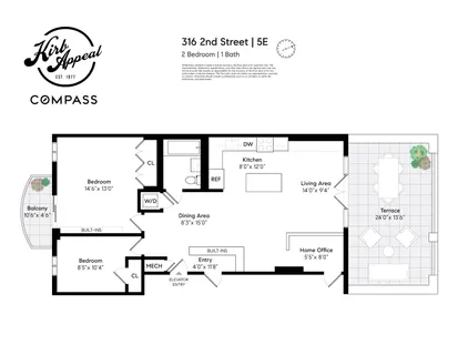 $1,585,000 | 316 2nd Street, Unit 5E | Park Slope