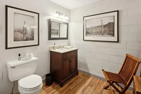 a room with furniture