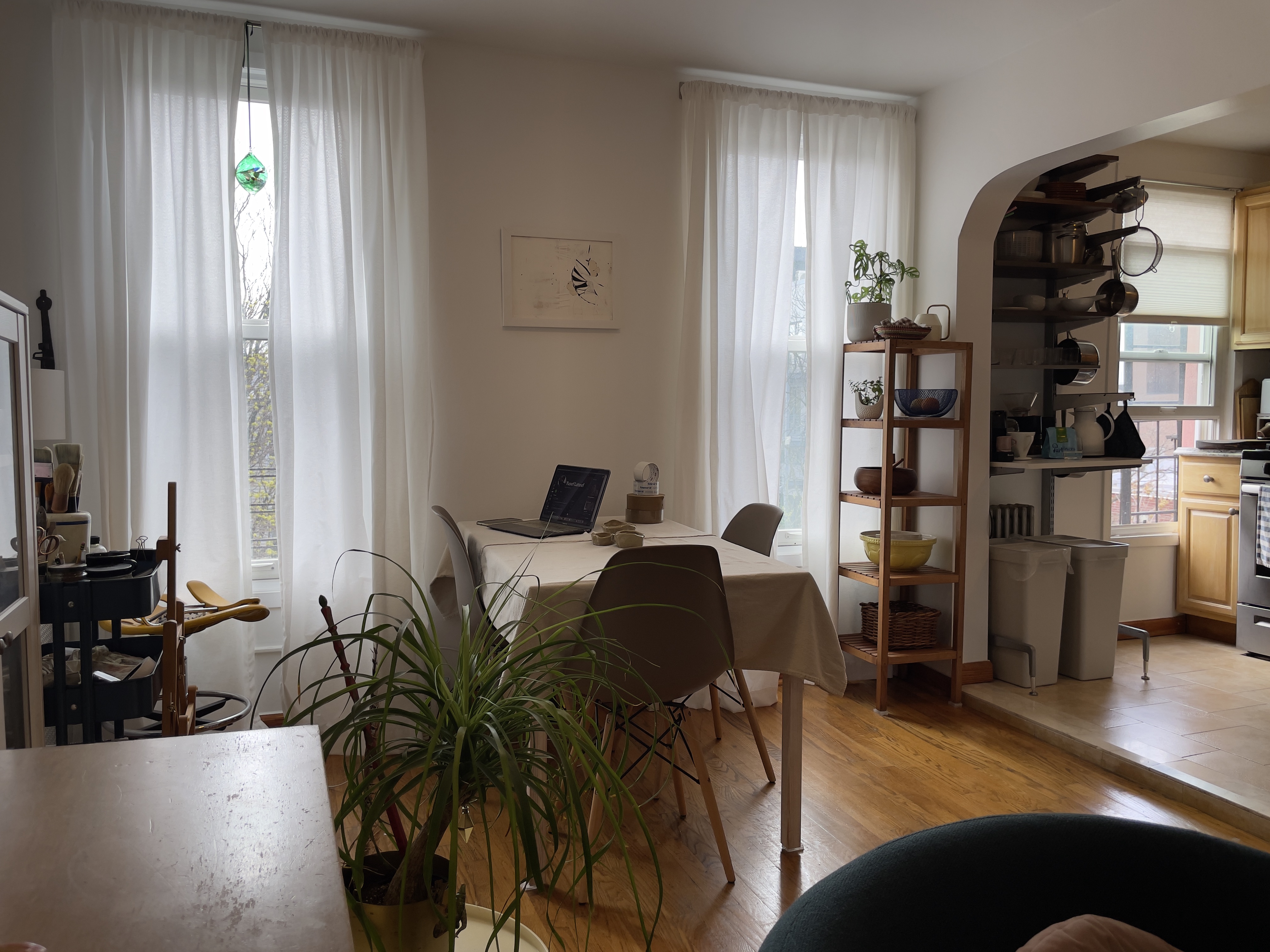 250 19th Street, Unit 3A Brooklyn, NY 11215 - Photo 7 of 15 a living room with furniture and a floor to ceiling window