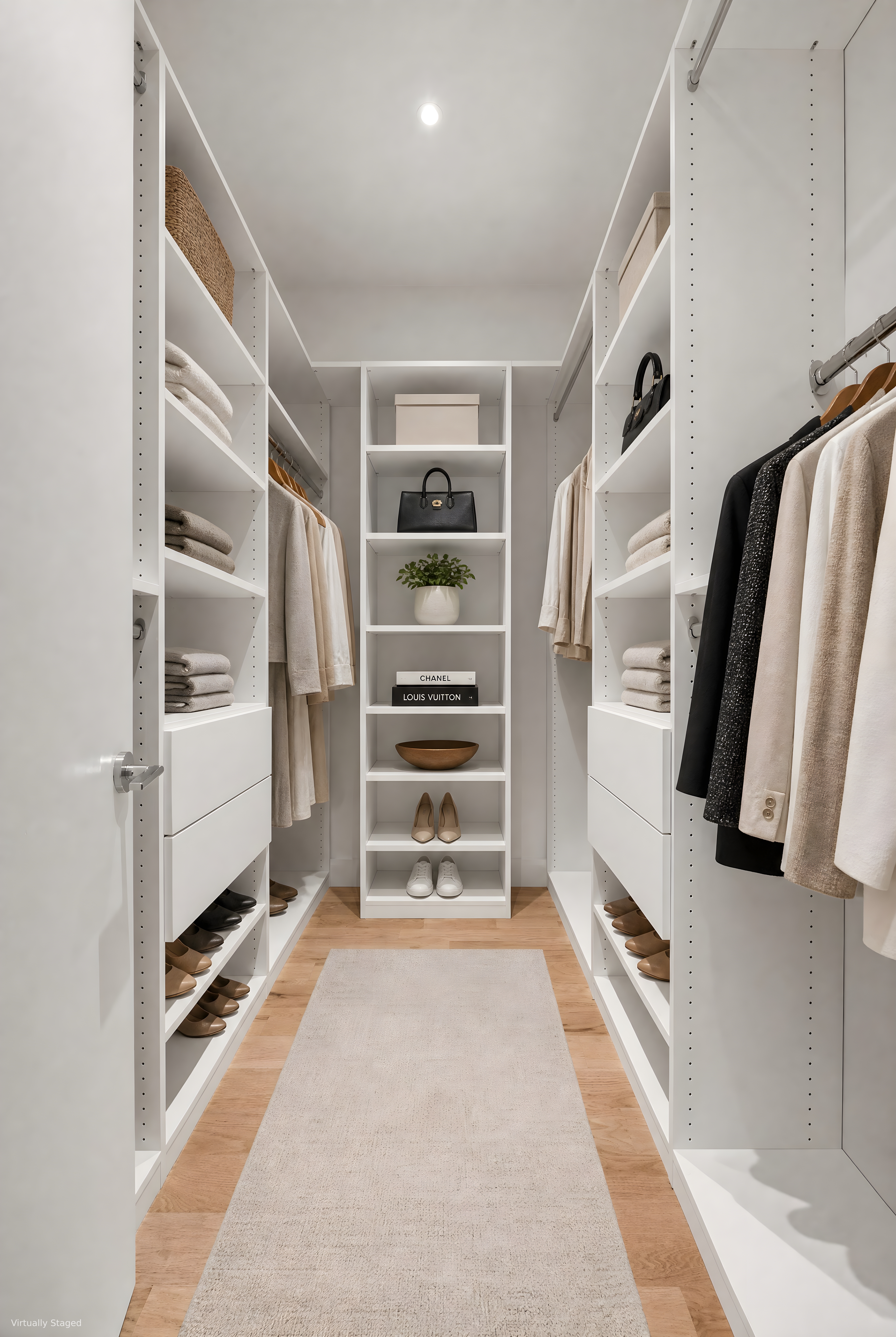 737 Decatur Street Brooklyn, NY 11233 - Photo 11 of 19 a view of walk in closet with clothes and shoes