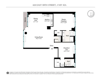 $1,595,000 | 418 East 59th Street, Unit 35A | Sutton Place