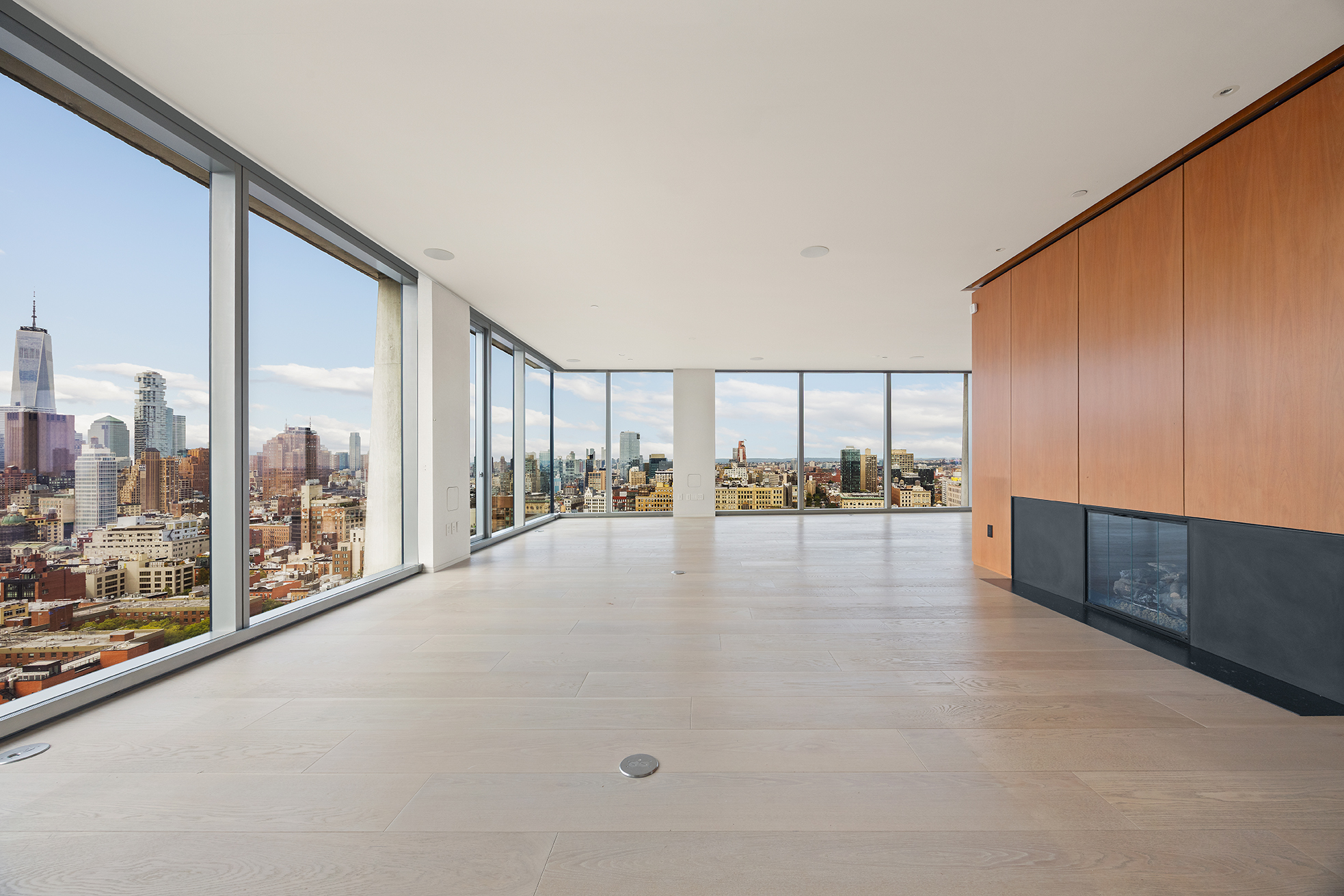 a view of hallway with furniture