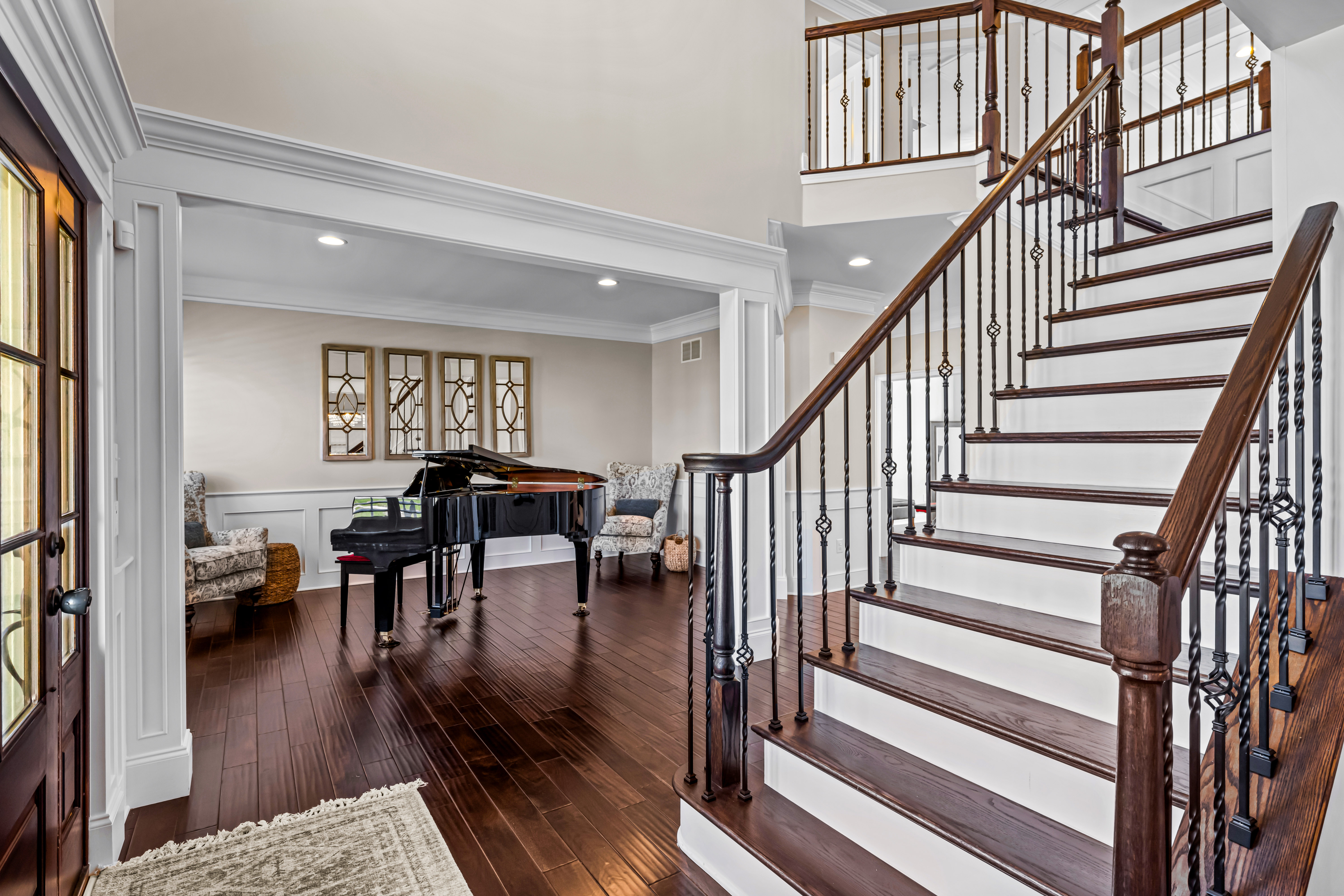 52 Wellesley Way Marlton, NJ 08053 - Photo 22 of 98 a living room with furniture and a dining table with wooden floor