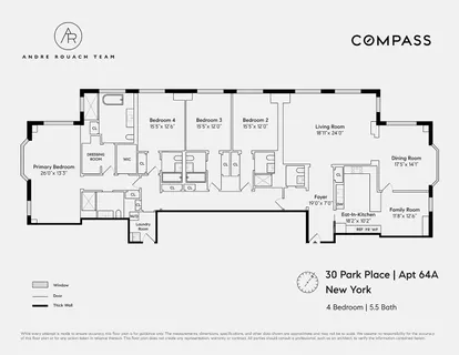 $13,250,000 | 30 Park Place, Unit 64A | TriBeCa