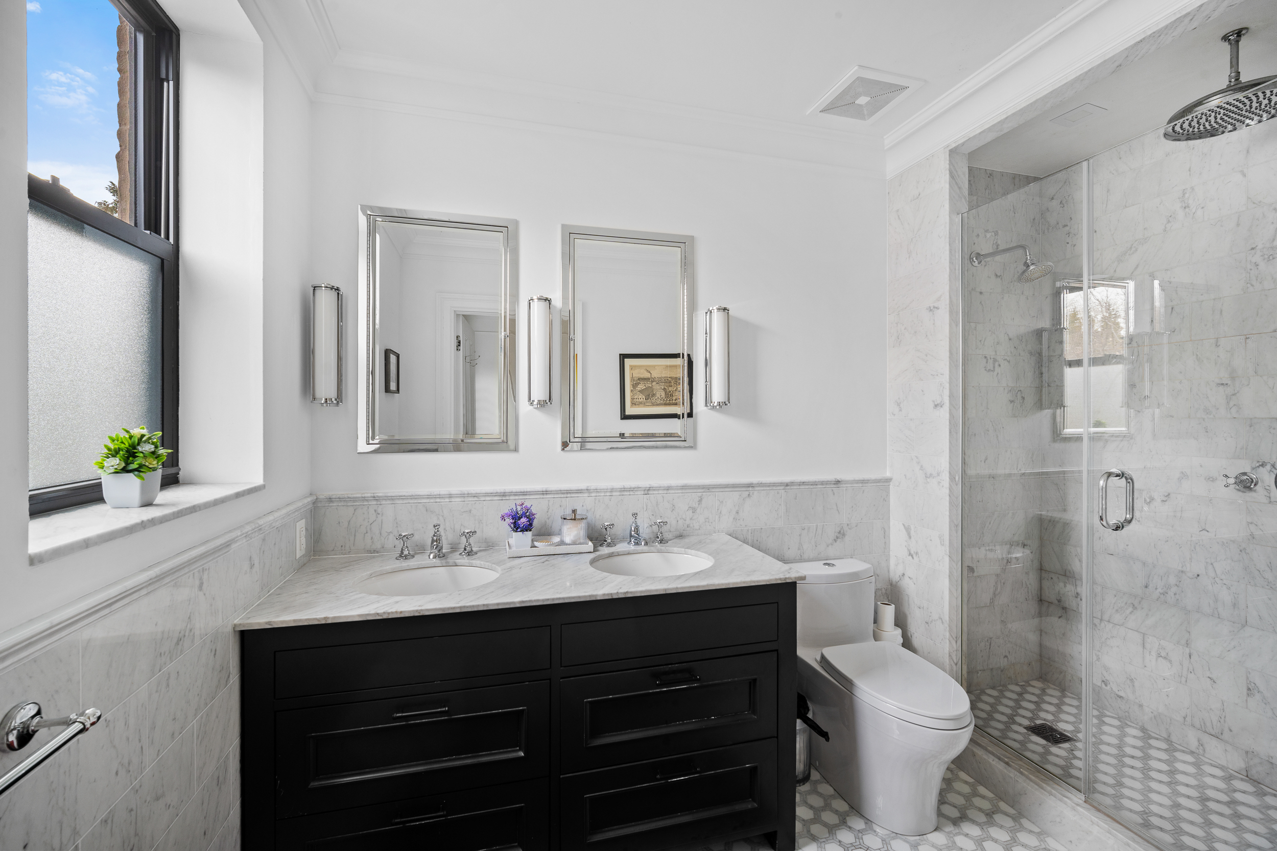 479 4th Street, Unit TRIPLEX Brooklyn, NY 11215 - Photo 11 of 17 a bathroom with a sink toilet and shower