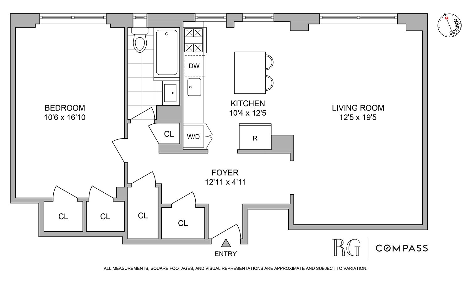 $885,000 | 245 East 72nd Street, Unit 6F | Lenox Hill