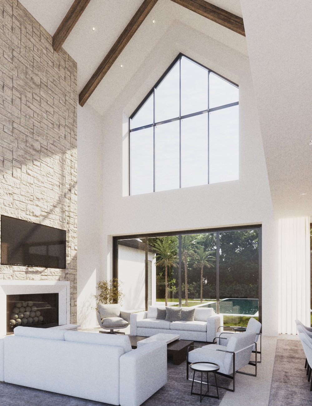 3 Hudson Avenue Ocean Ridge, FL 33435 - Photo 13 of 23 a living room with fireplace furniture and a flat screen tv