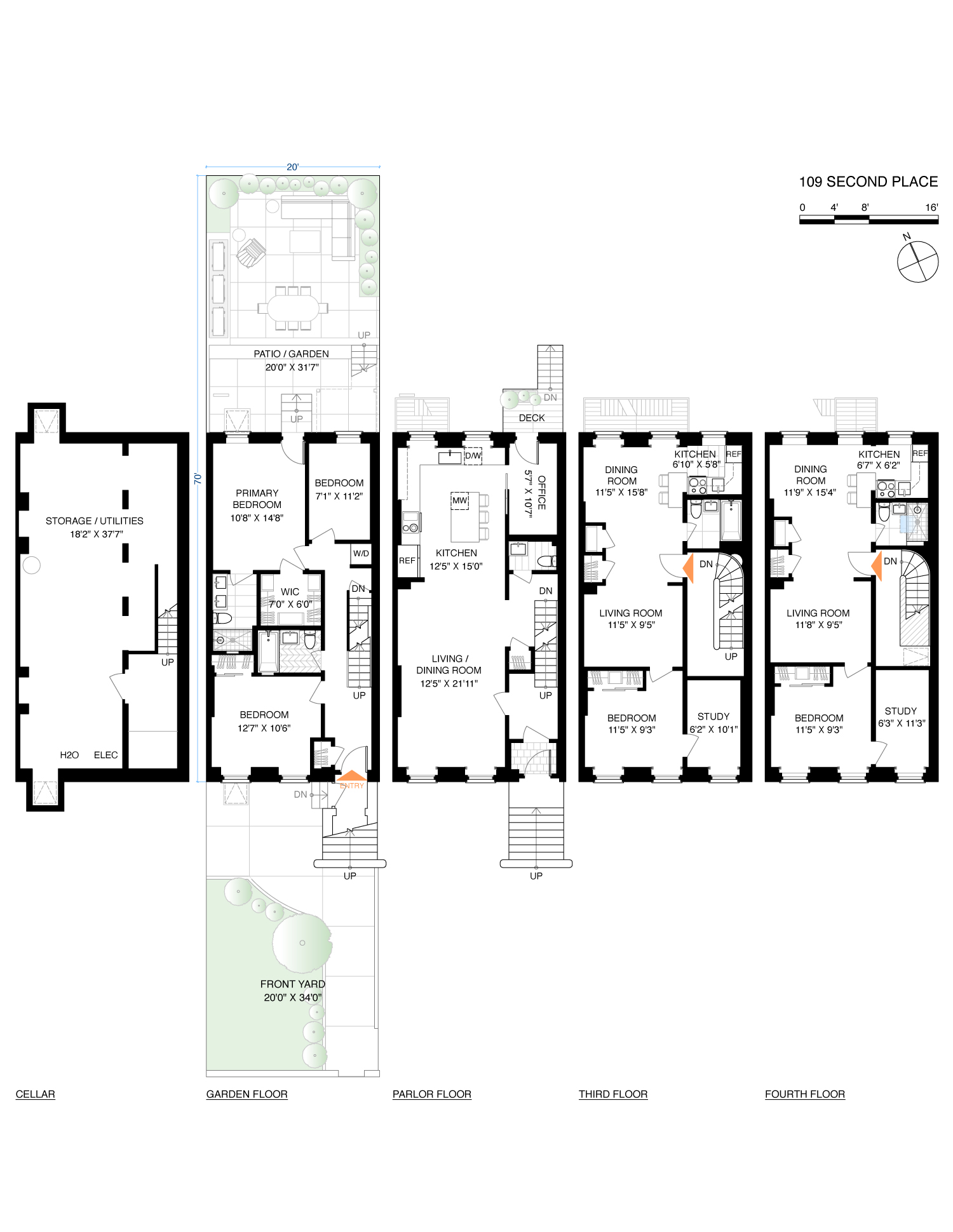 109 2nd Place Brooklyn, NY 11231 - Photo 26 of 26 a picture of a floor plan