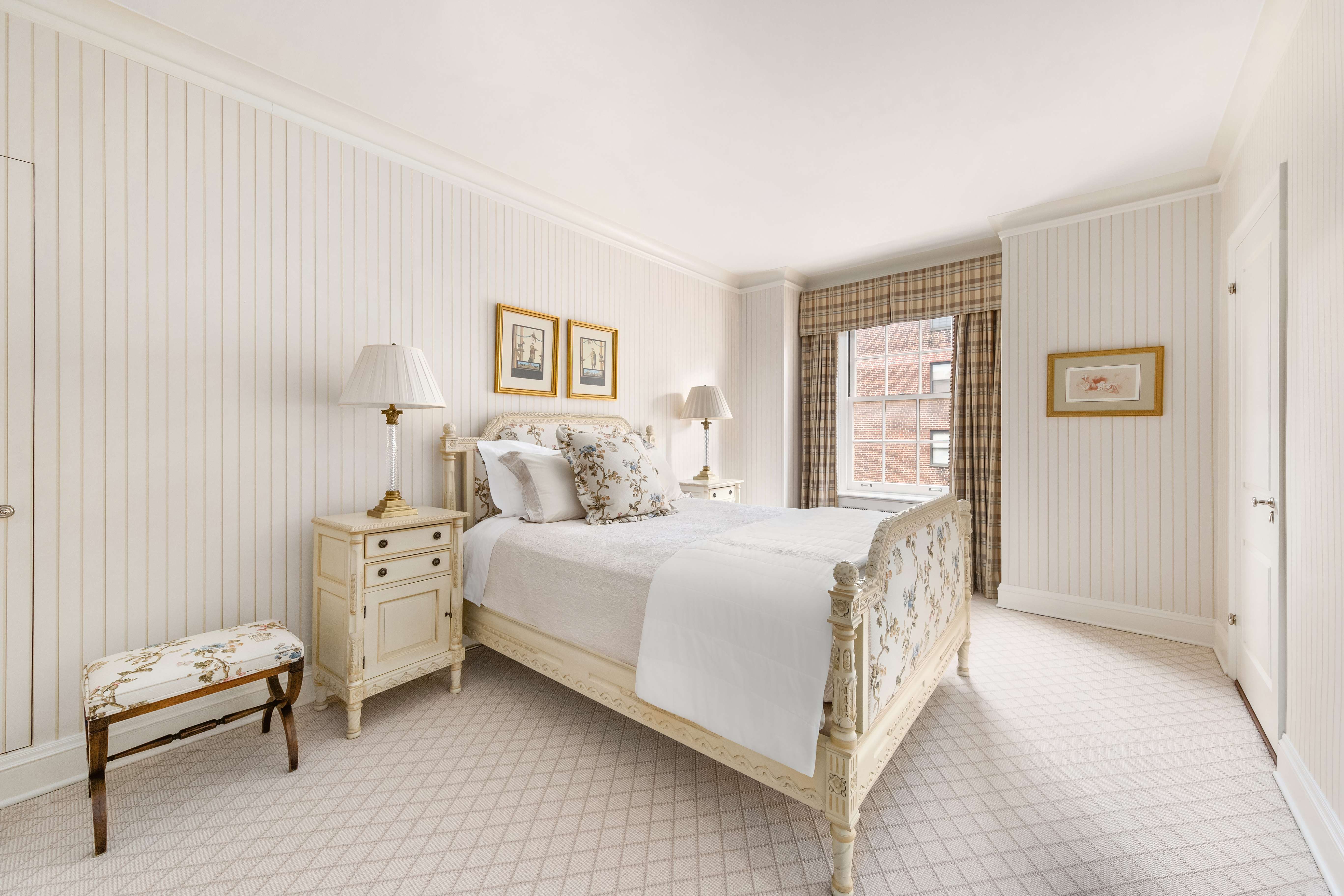 14 Sutton Place South, Unit PHA Manhattan, NY 10022 - Photo 14 of 22 a bedroom with a bed and a couch