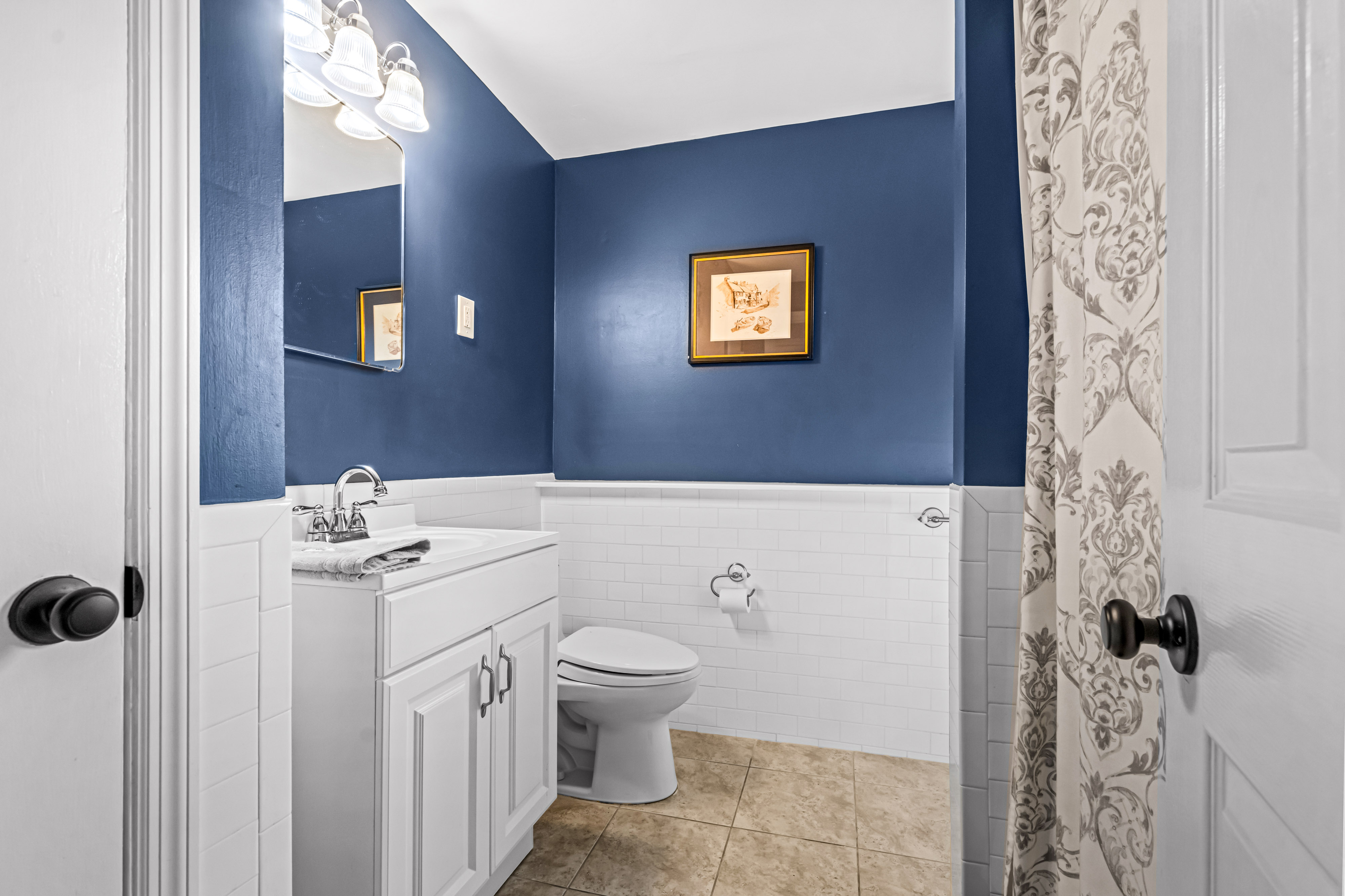 430 Pelham Road Cherry Hill, NJ 08034 - Photo 29 of 48 a bathroom with a sink a toilet and shower curtain