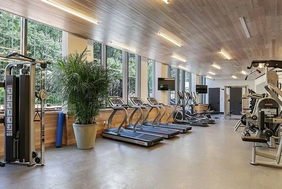 90 Furman Street, Unit N208 Brooklyn, NY 11201 - Photo 20 of 23 a view of a room with gym equipment