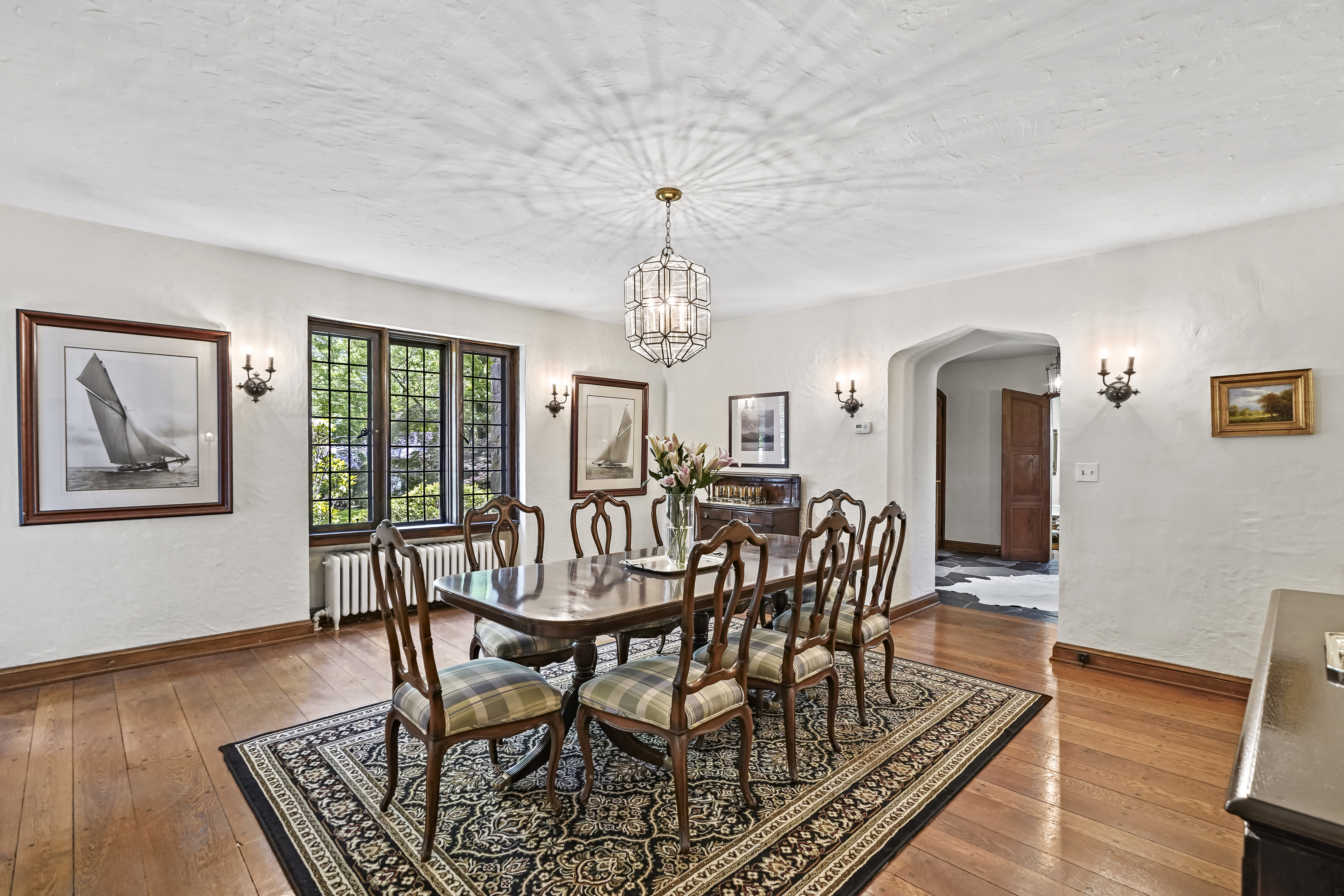19 Avon Road Larchmont, NY 10538 - Photo 8 of 35 a view of a dining room with furniture window and wooden floor