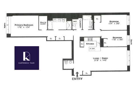 $2,995,000 | 50 West 15th Street, Unit 2D | Flatiron
