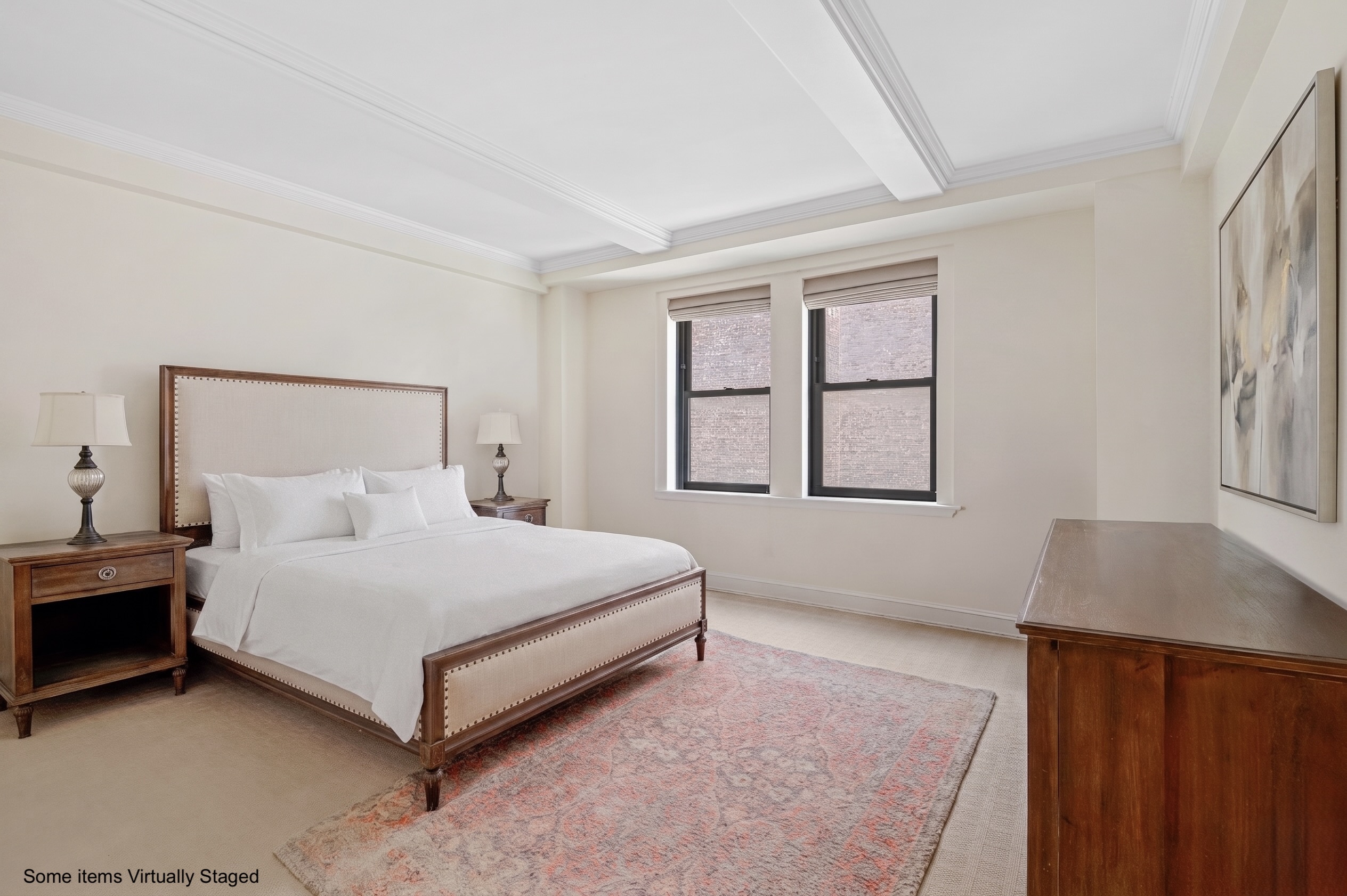 160 Central Park South, Unit 2307 Manhattan, NY 10019 - Photo 6 of 15 a spacious bedroom with a bed and a window