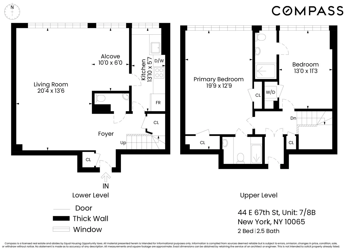 $2,175,000 | 44 East 67th Street, Unit 7/8B | Upper East Side