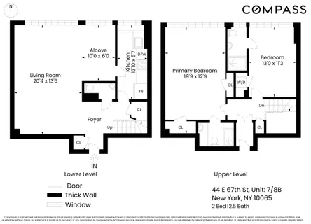 $2,175,000 | 44 East 67th Street, Unit 7/8B | Upper East Side