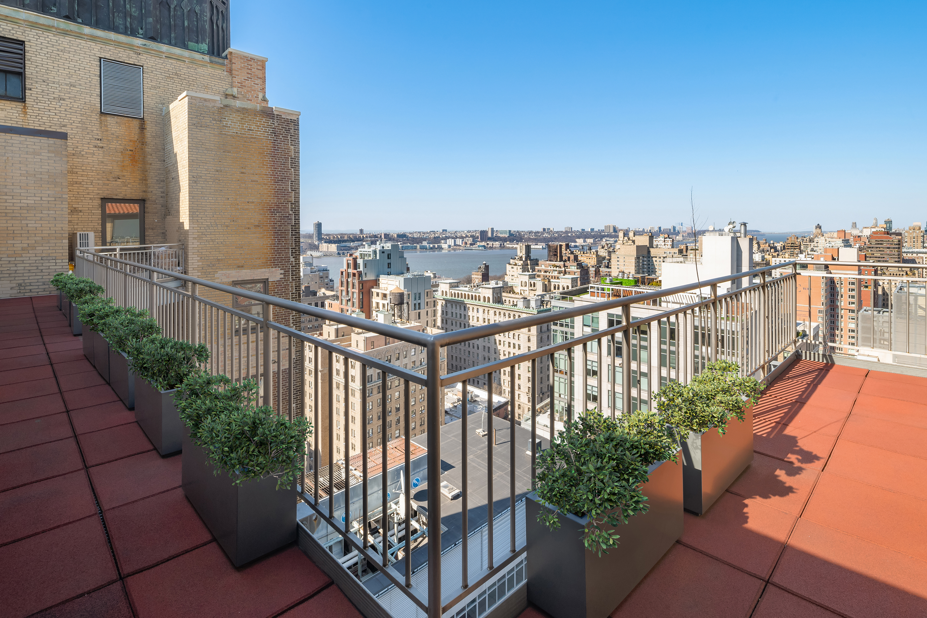 2166 Broadway, Unit PH Manhattan, NY 10024 - Photo 27 of 37 a view of a balcony with wooden floor