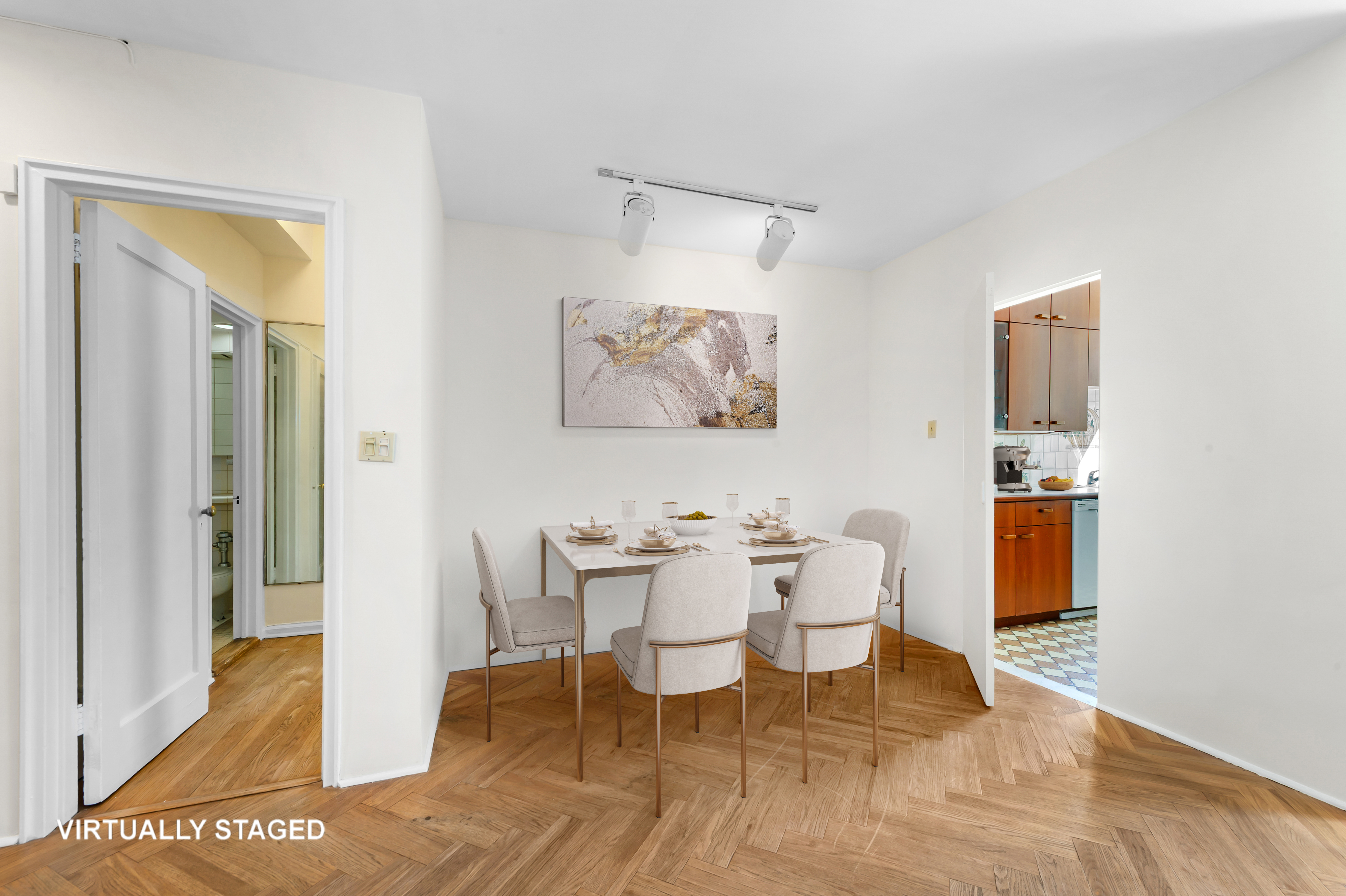 263 West End Avenue, Unit 5B Manhattan, NY 10023 - Photo 2 of 9 a dining room with furniture and window