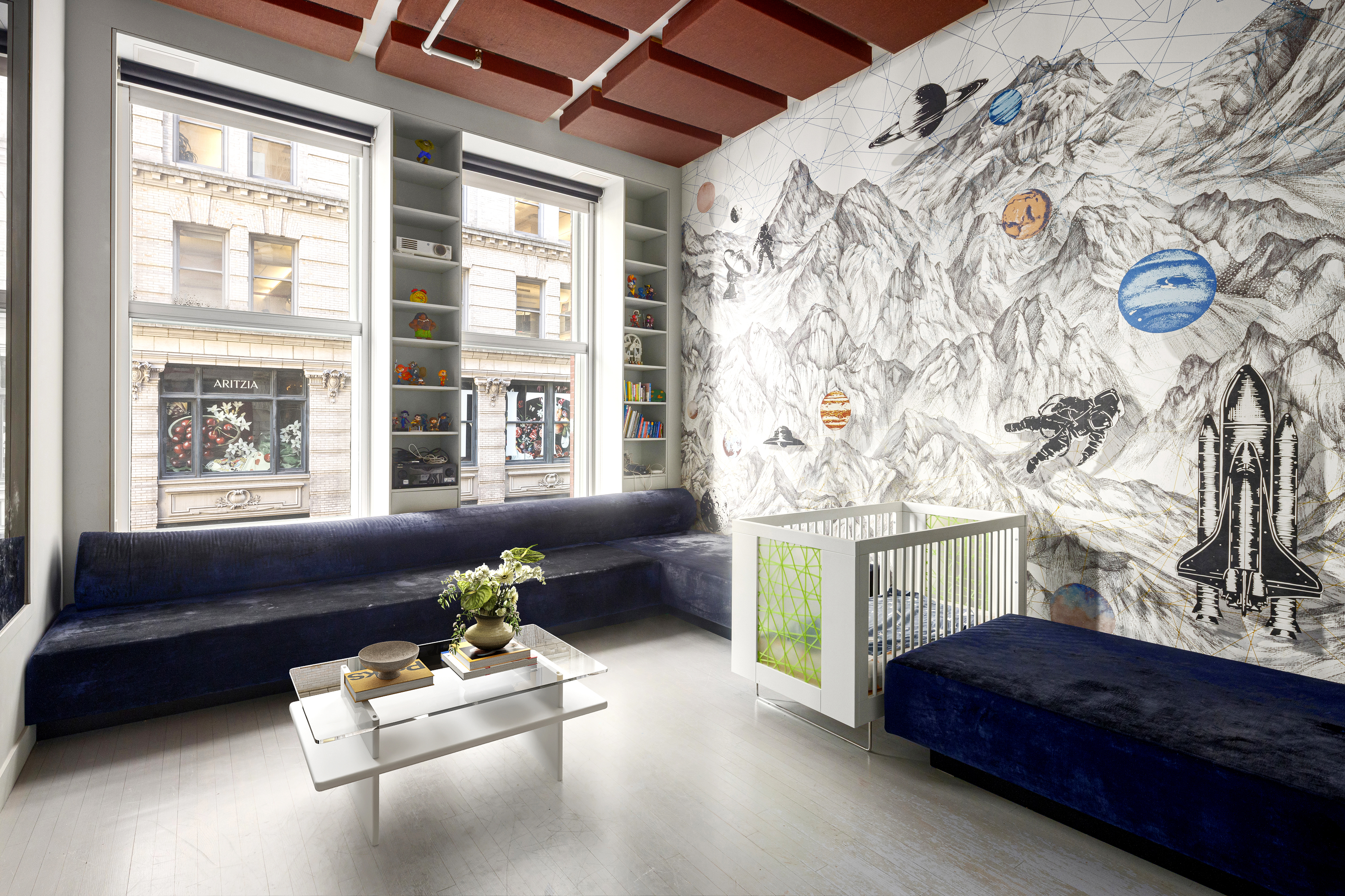 76 Crosby Street, Unit 2B Manhattan, NY 10012 - Photo 12 of 17 a living room with furniture and a window