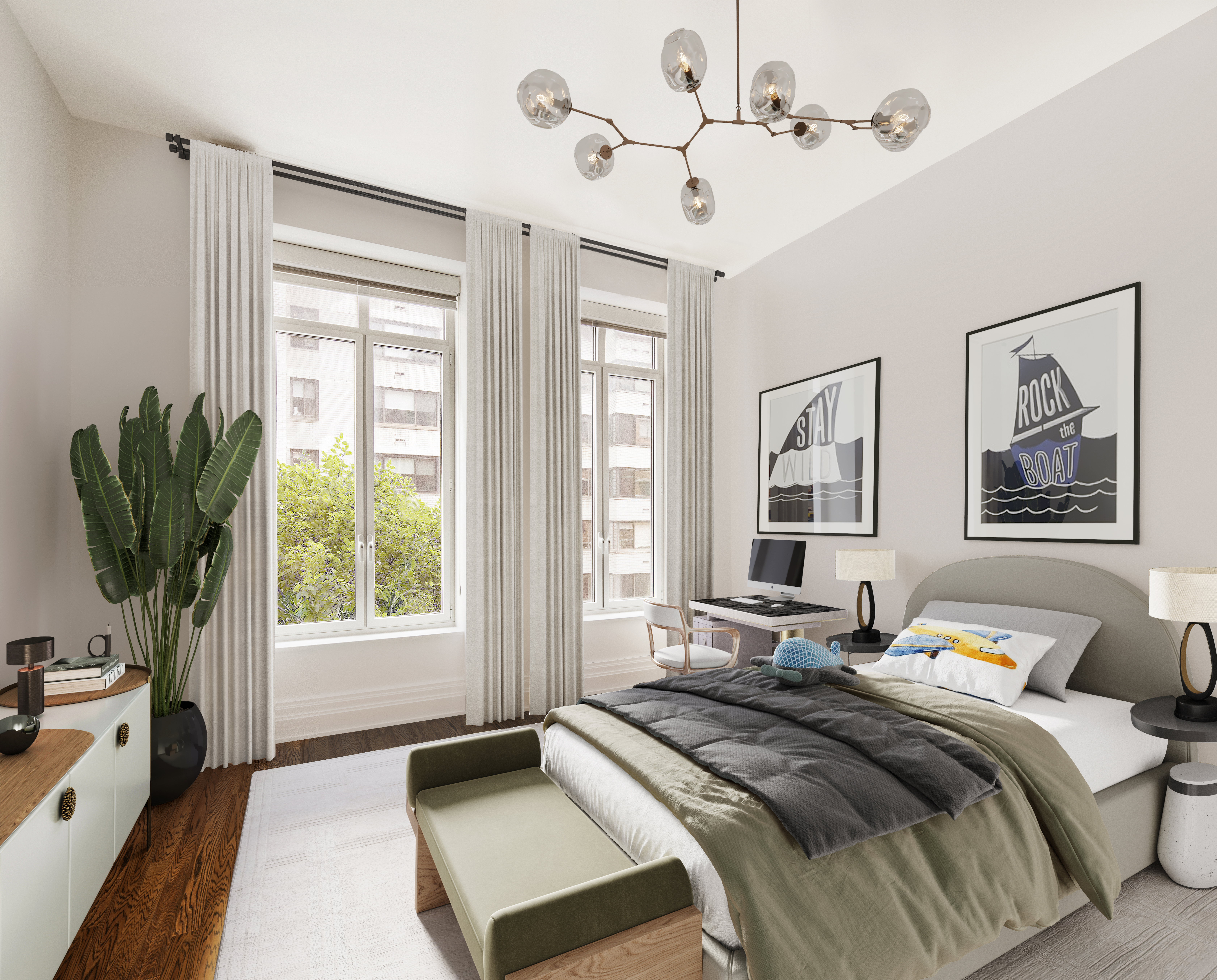 20 East End Avenue, Unit 4C Manhattan, NY 10028 - Photo 11 of 23 a bedroom with a large bed and a window