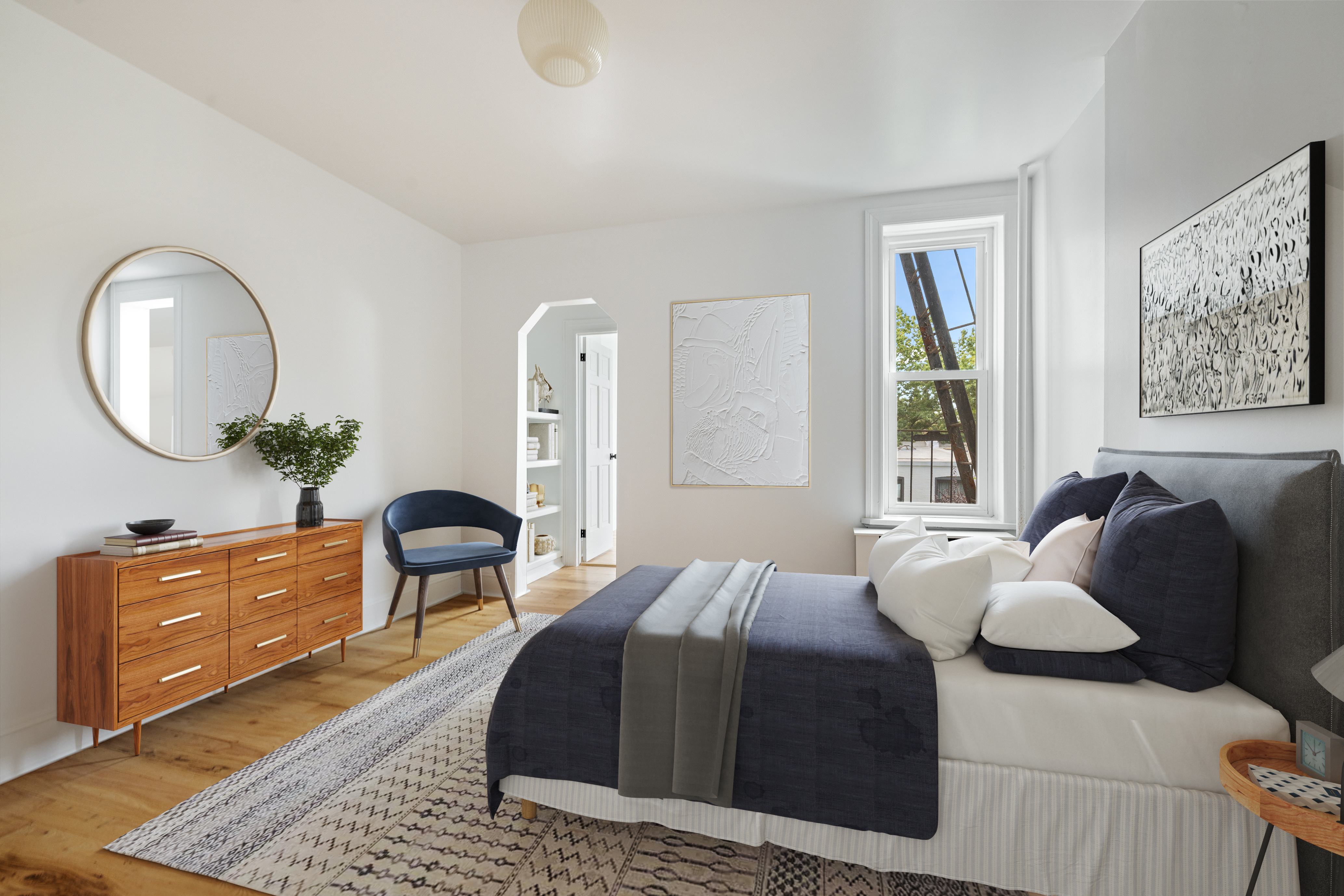 456 Prospect Avenue, Unit 3R Brooklyn, NY 11215 - Photo 7 of 16 a bedroom with a bed and a dresser