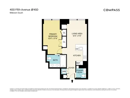 $7,300 | 400 5th Avenue, Unit 45D | Midtown South