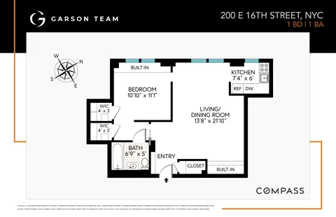 $840,000 | 200 East 16th Street, Unit 14K | Gramercy
