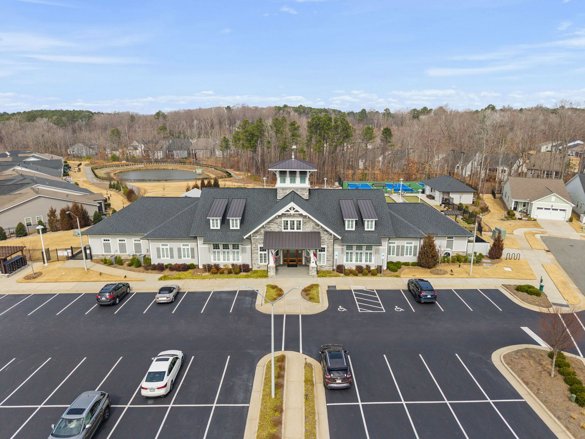 118 Mahogany Run Raleigh, NC 27610 - Photo 41 of 43 a view of a city with an outdoor space