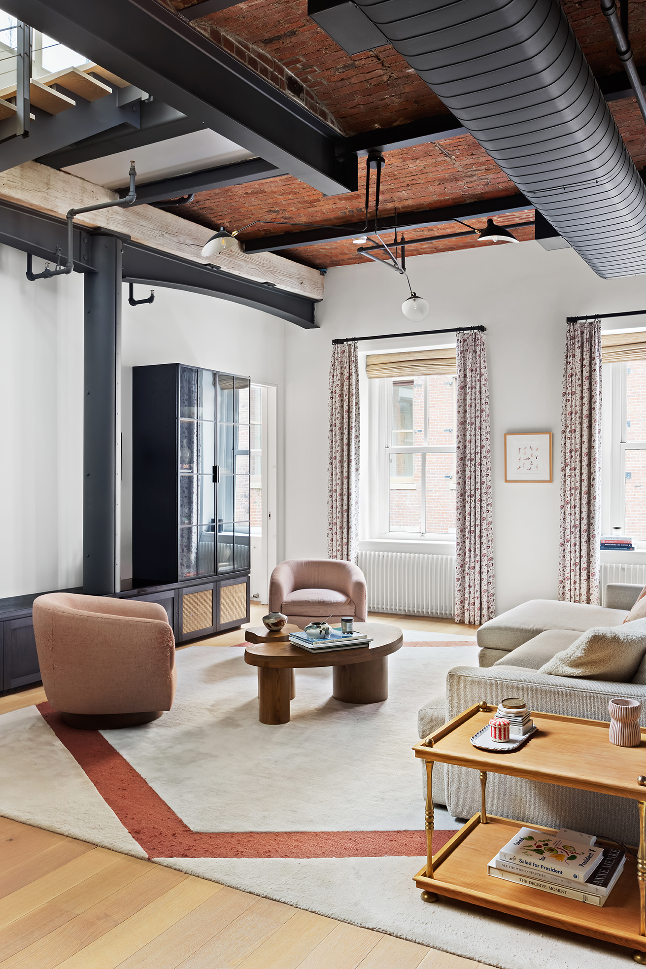 63 Greene Street, Unit PHB Manhattan, NY 10012 - Photo 7 of 17 a living room with furniture and a pool table