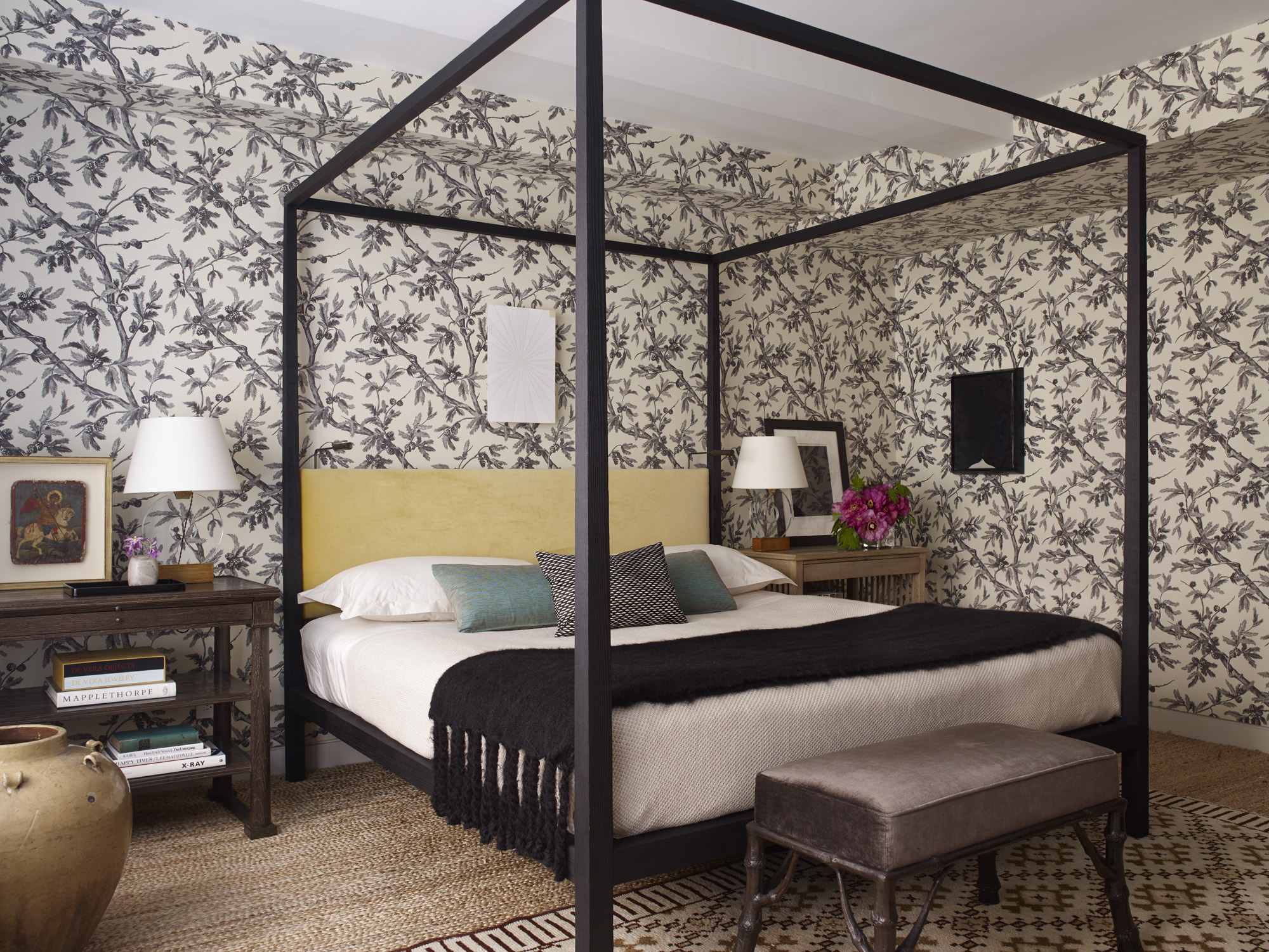 50 Gramercy Park North, Unit 5A Manhattan, NY 10010 - Photo 8 of 10 a bedroom with a bed a flat screen tv and a couch