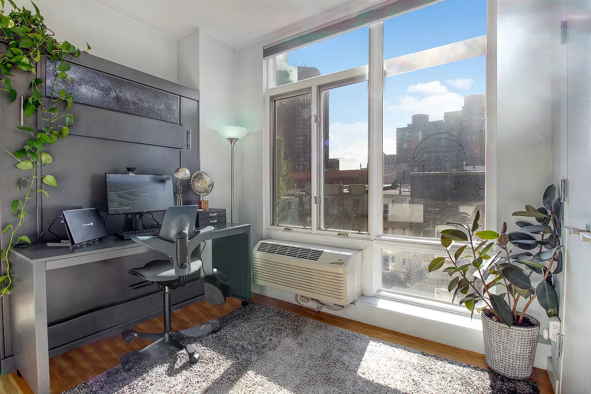 342 East 110th Street, Unit 5E Manhattan, NY 10029 - Photo 7 of 18 a living room with furniture and a potted plant