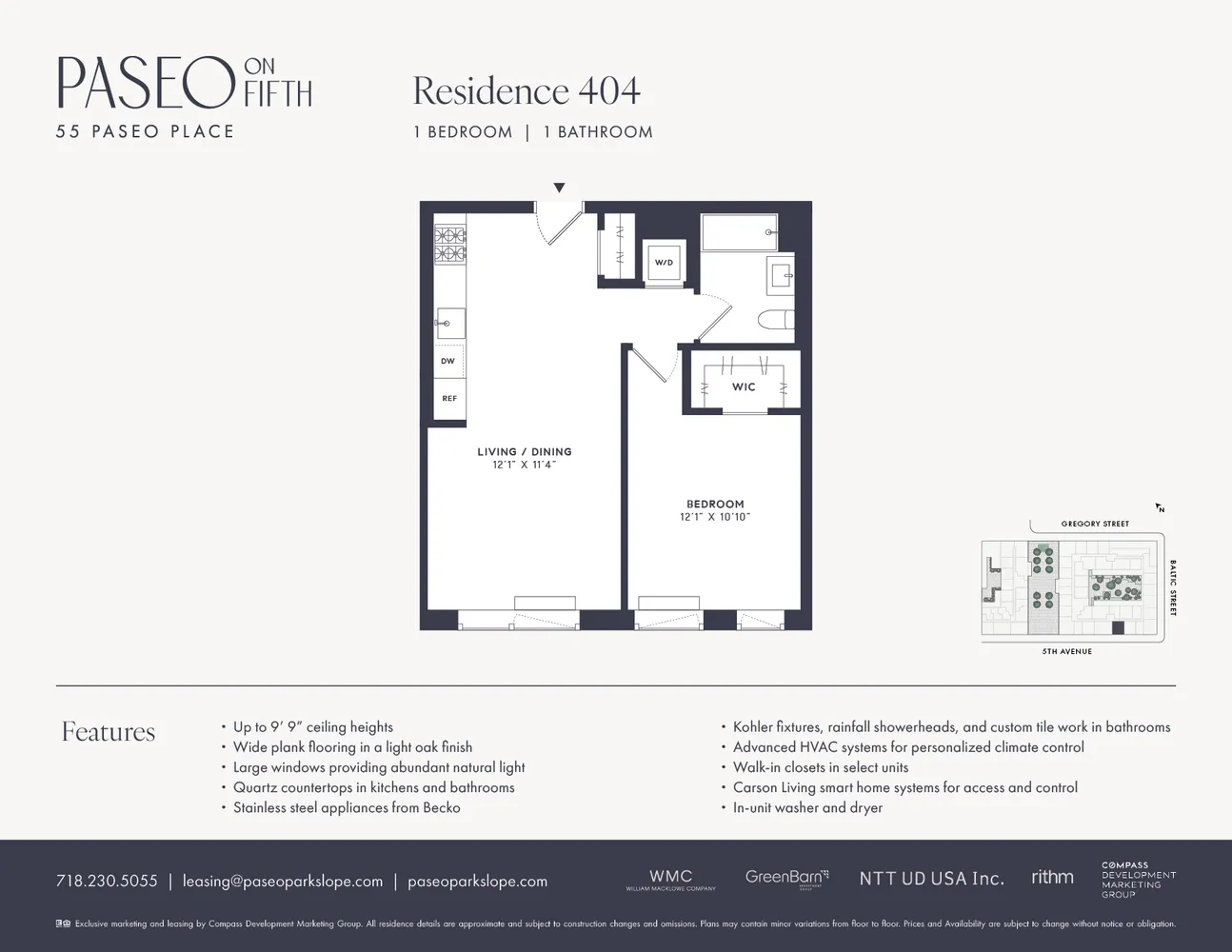 $5,325 | 55 Paseo Place, Unit 304 | Park Slope