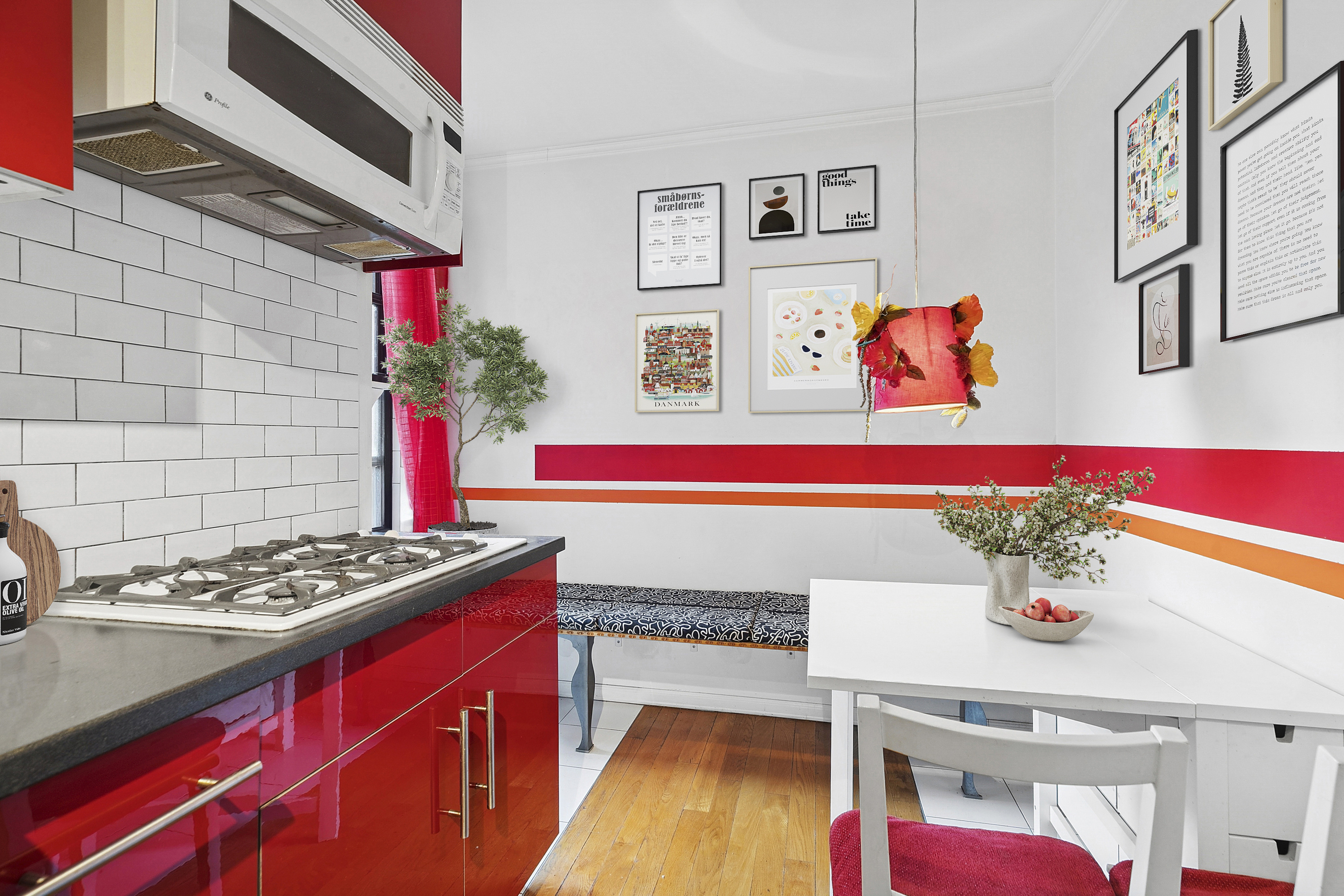 3025 Ocean Avenue, Unit 1O Brooklyn, NY 11235 - Photo 4 of 9 a kitchen with stainless steel appliances granite countertop a stove and a dining table